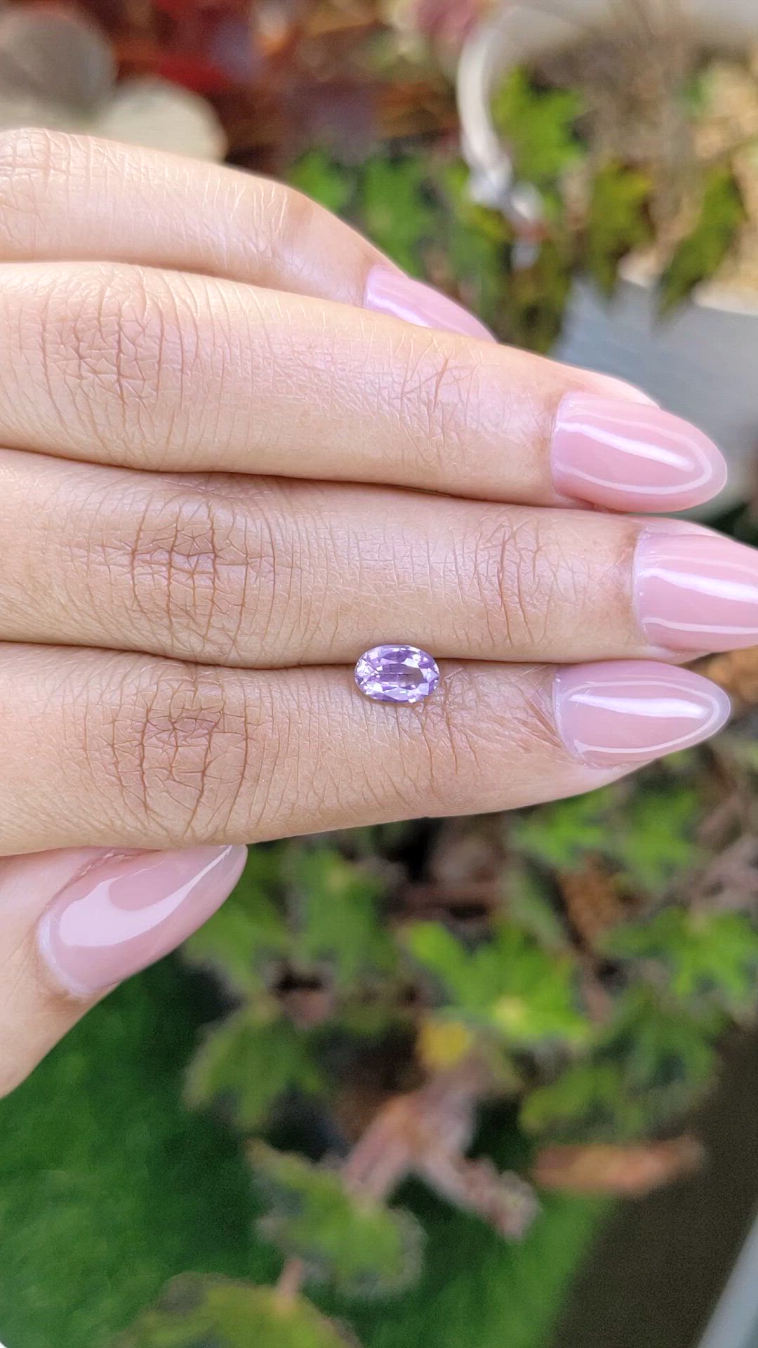 0.93 Ct. Purple Sapphire from Ceylon (Sri Lanka) Size Video