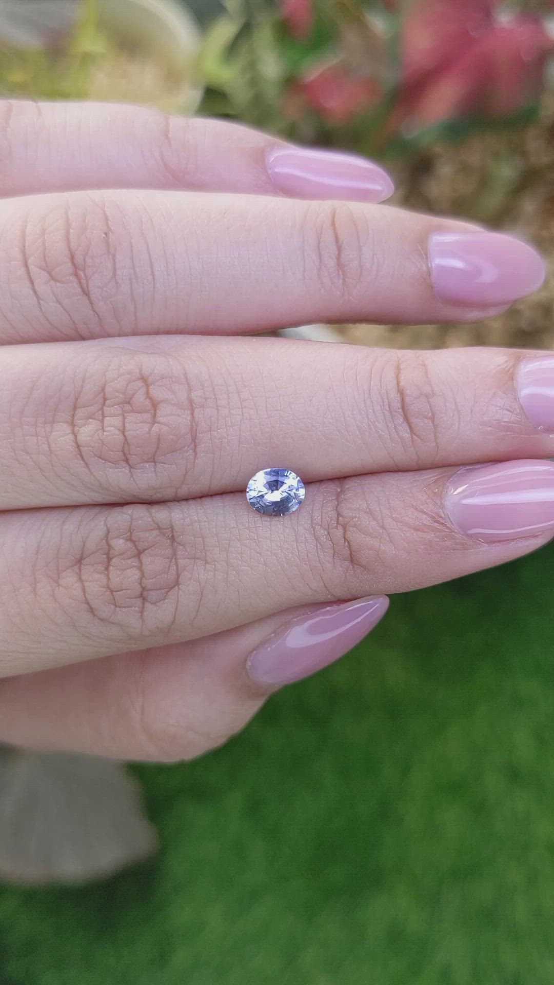 0.53 Ct. Blue Sapphire from Ceylon (Sri Lanka) Size Video