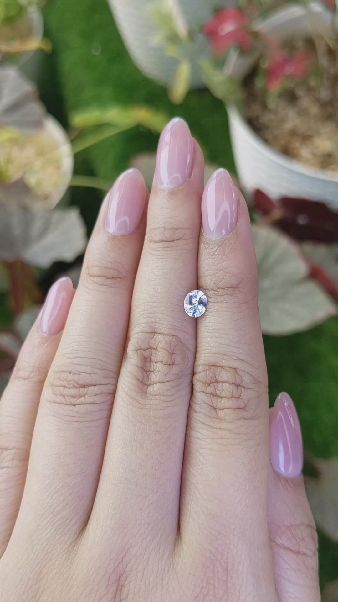 0.53 Ct. Blue Sapphire from Ceylon (Sri Lanka) Size Video