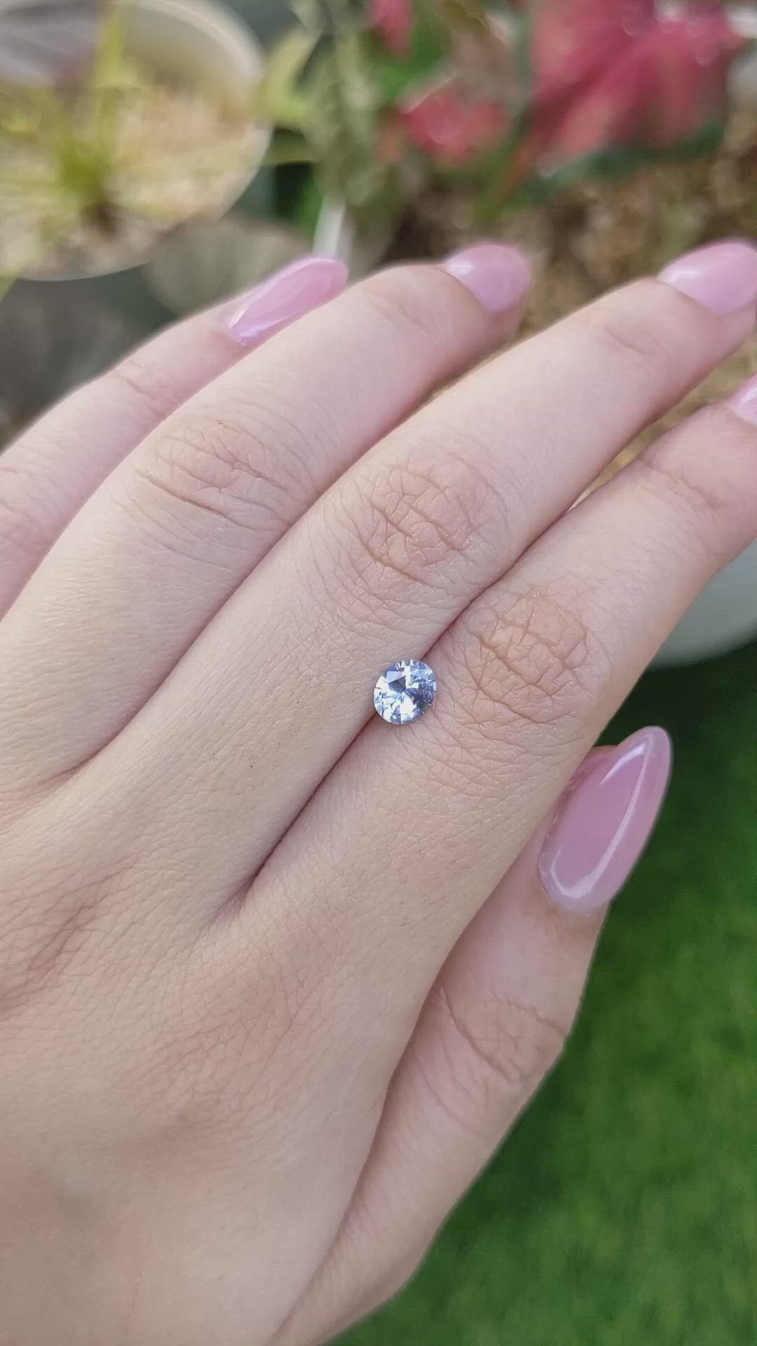 0.53 Ct. Blue Sapphire from Ceylon (Sri Lanka) Size Video