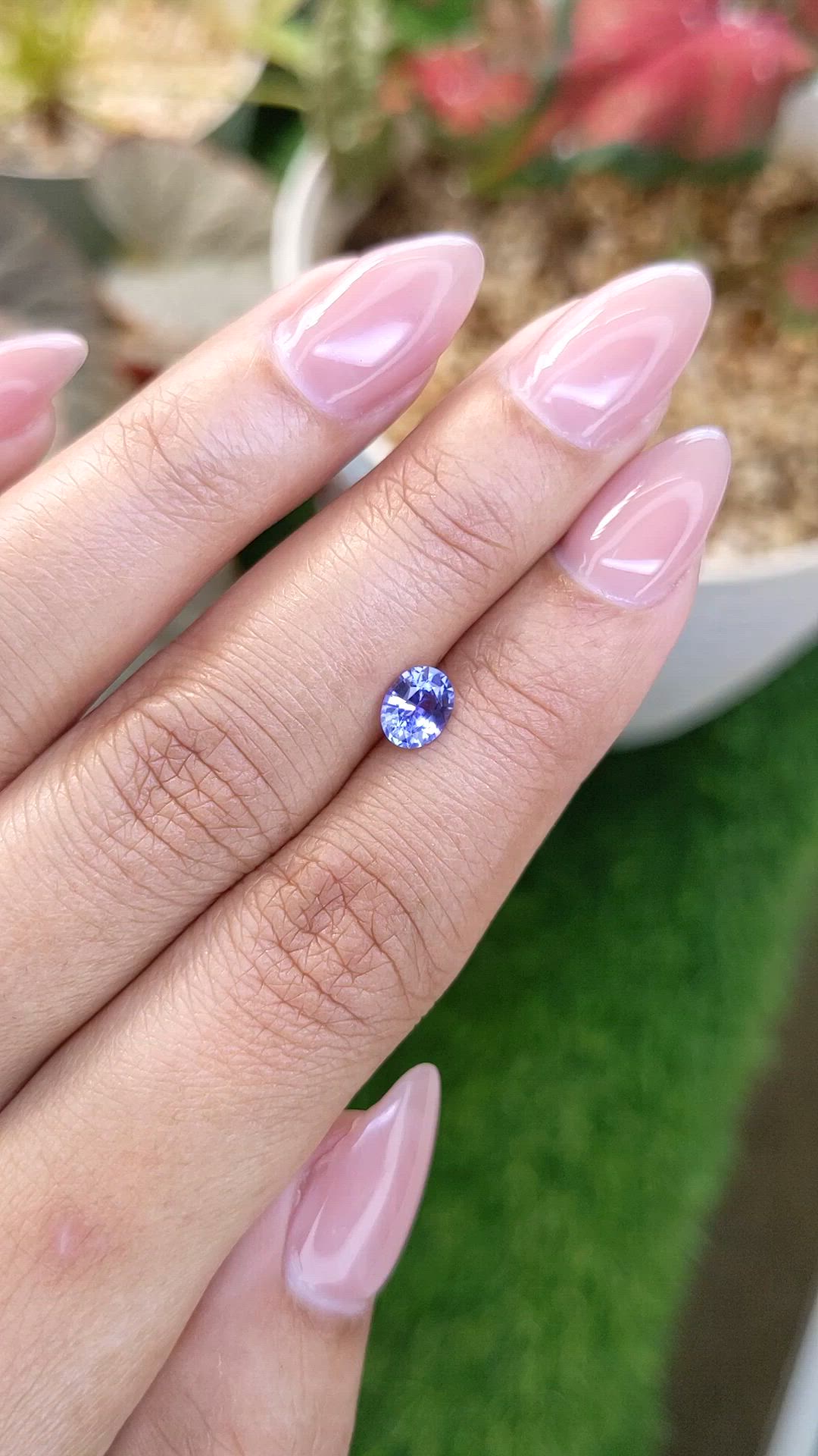 0.72 Ct. Blue Sapphire from Ceylon (Sri Lanka) Size Video