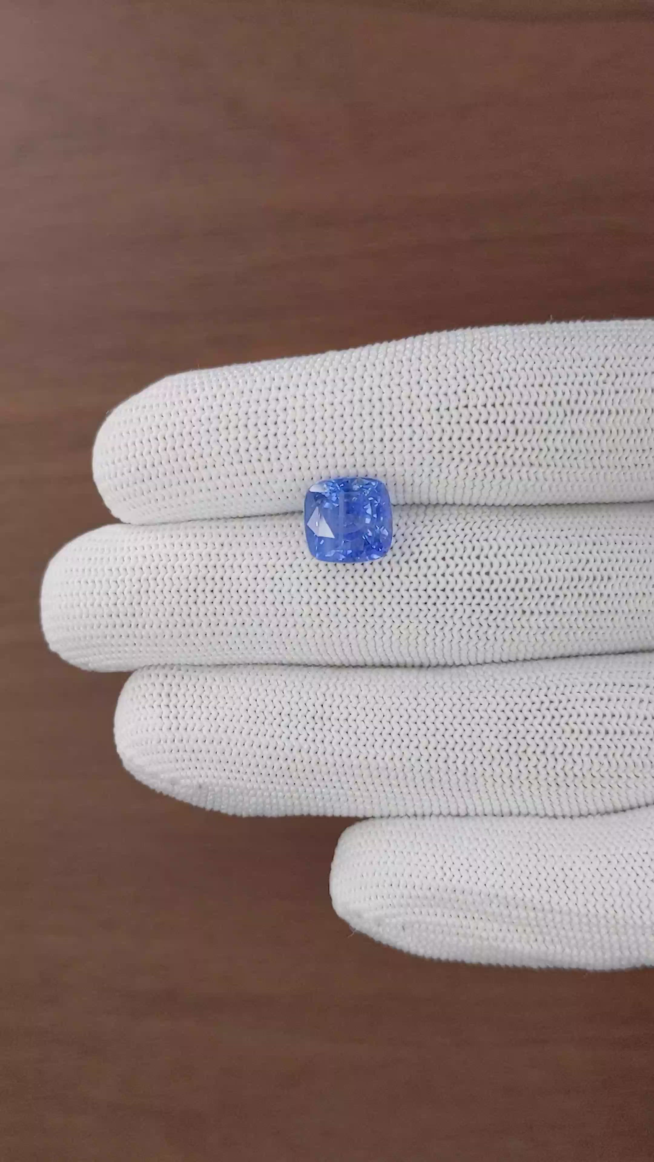 6.02 Ct. Blue Sapphire from Ceylon (Sri Lanka) Size Video