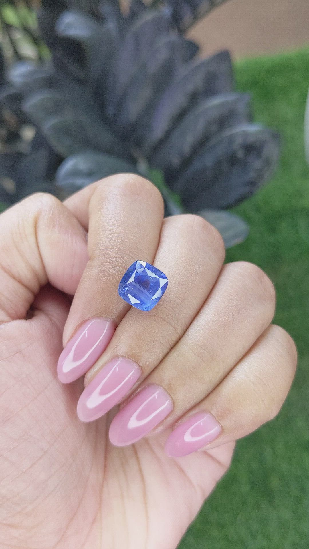 6.02 Ct. Blue Sapphire from Ceylon (Sri Lanka) Size Video