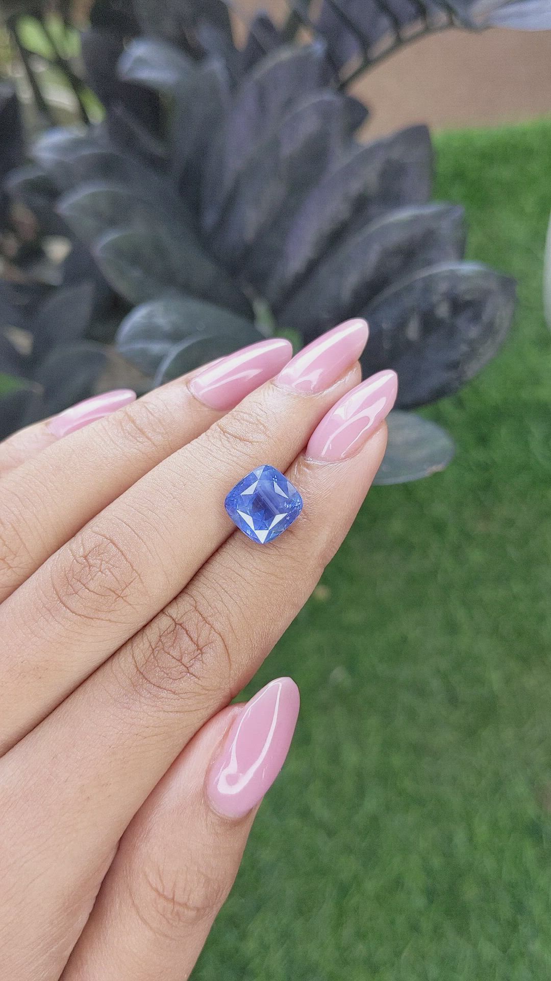 6.02 Ct. Blue Sapphire from Ceylon (Sri Lanka) Size Video