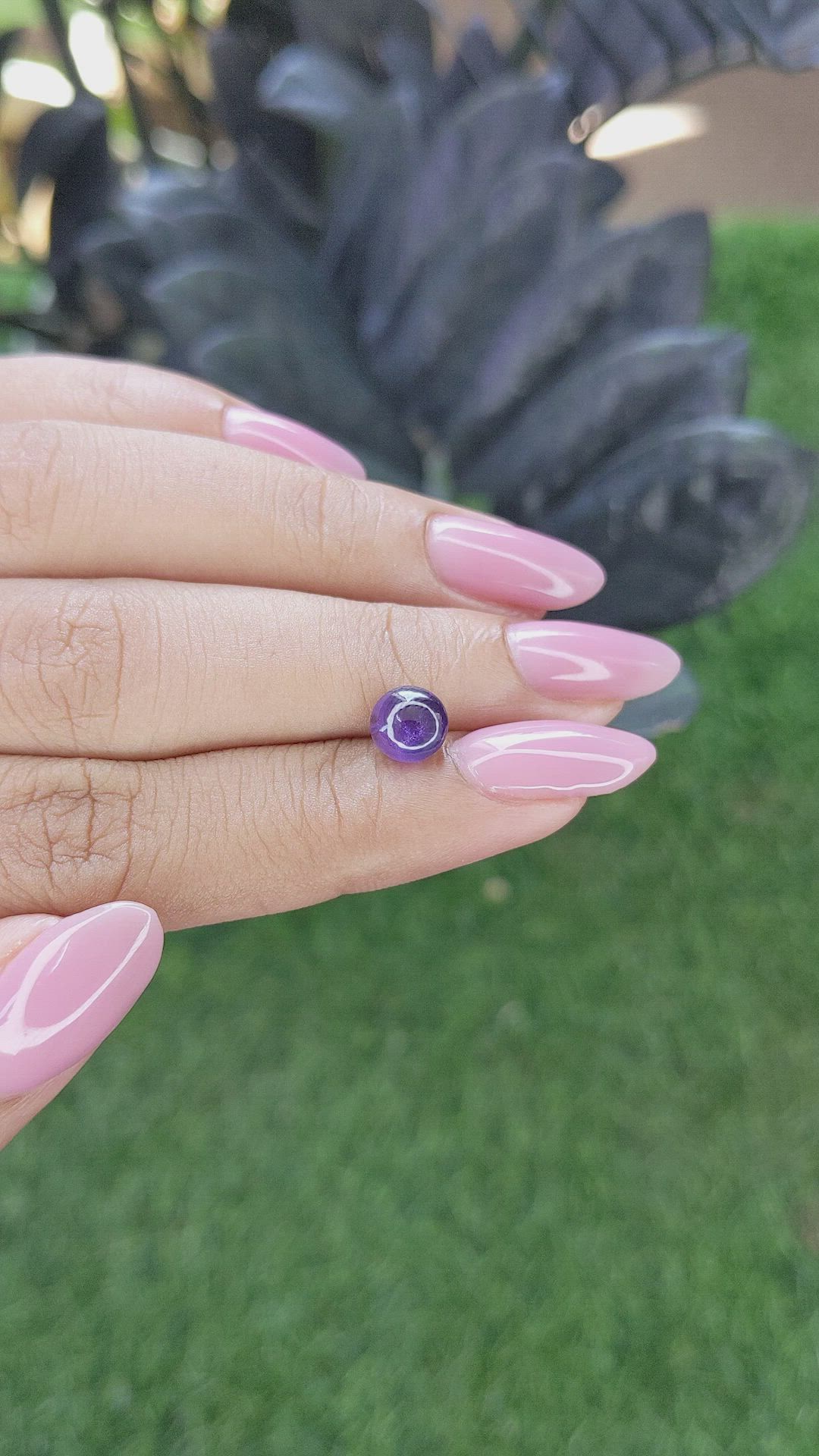 2.06 Ct. Purple Star Sapphire from Ceylon (Sri Lanka) Size Video