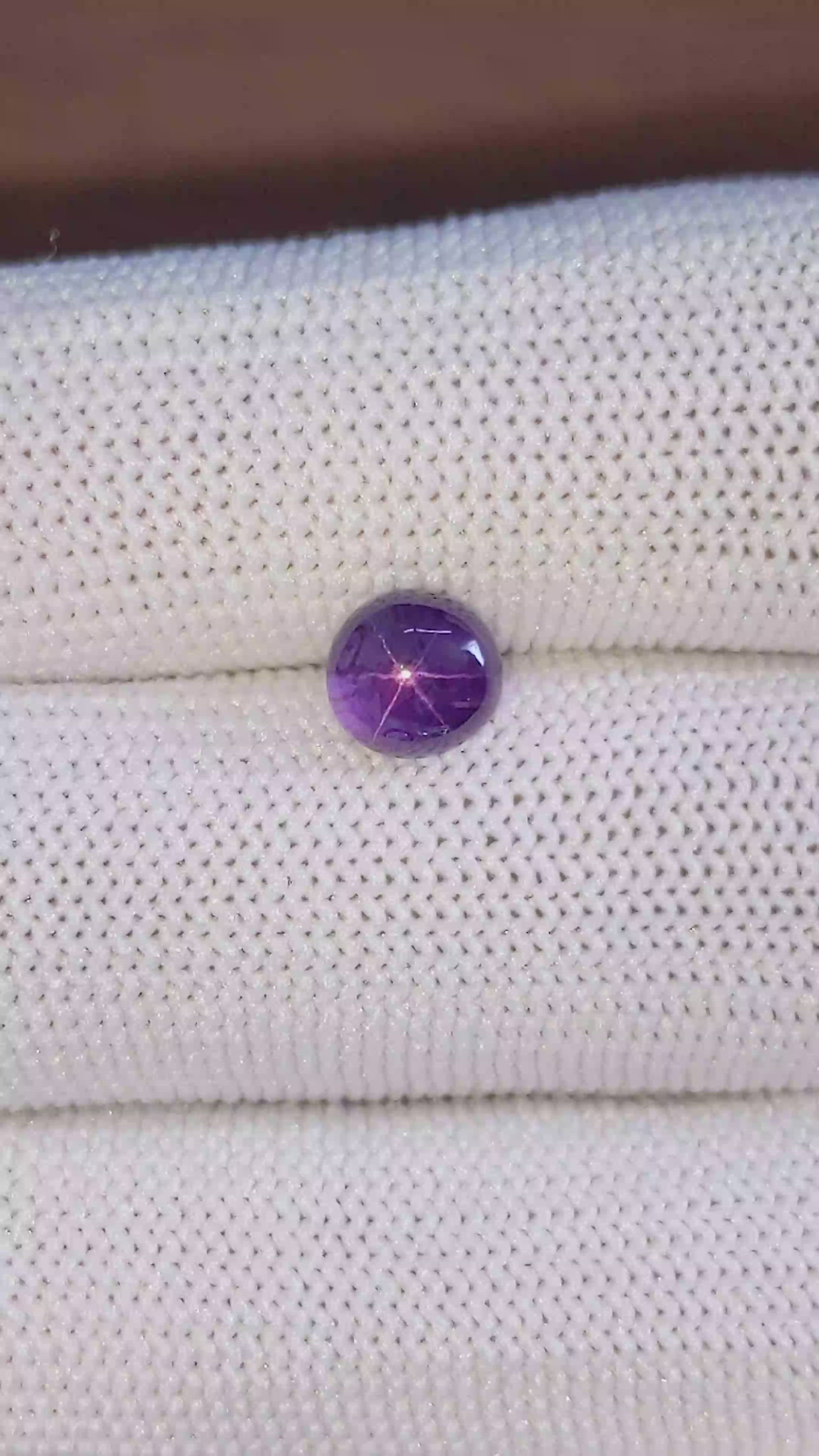 2.06 Ct. Purple Star Sapphire from Ceylon (Sri Lanka) Size Video