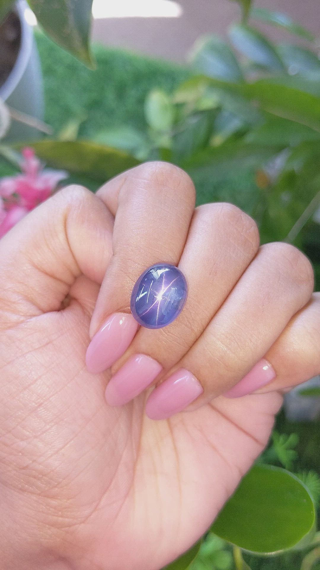 16.85 Ct. Blue Star Sapphire from Ceylon (Sri Lanka) Size Video