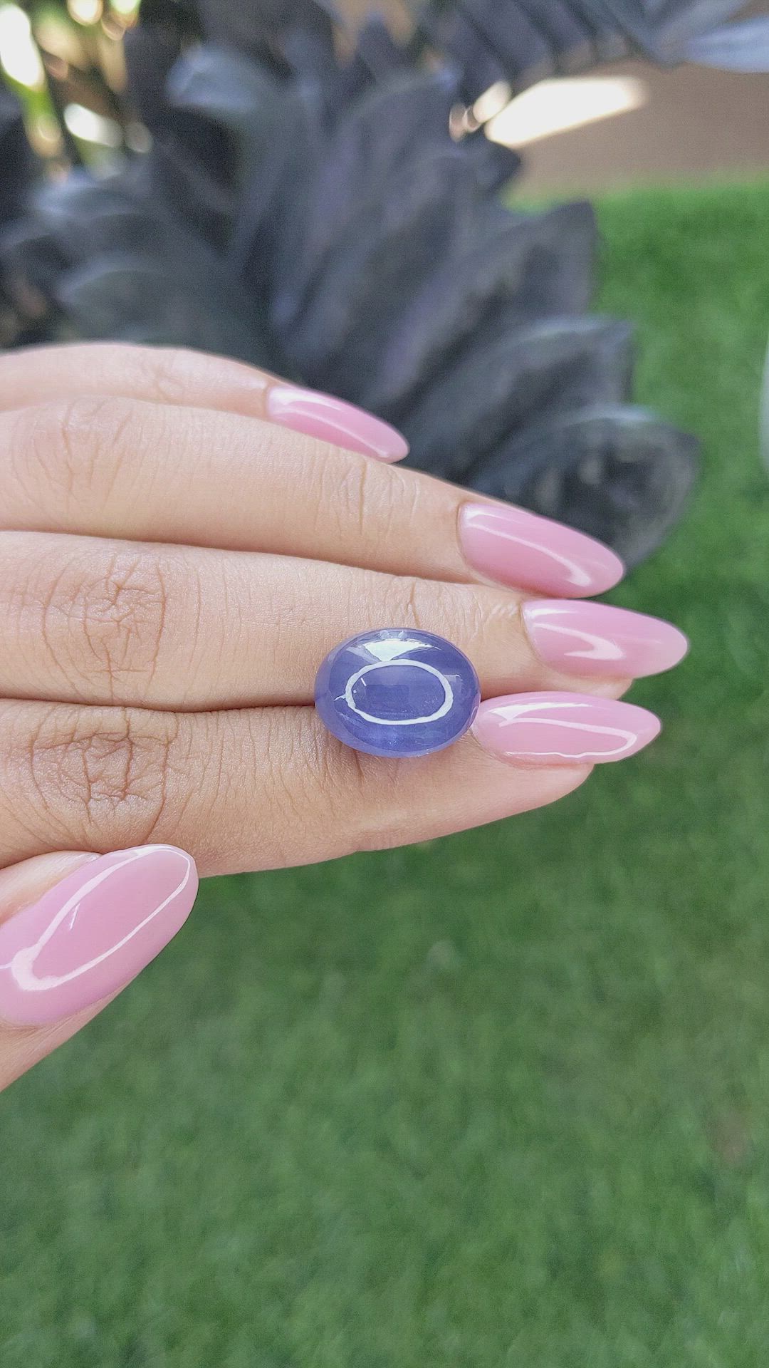 16.85 Ct. Blue Star Sapphire from Ceylon (Sri Lanka) Size Video
