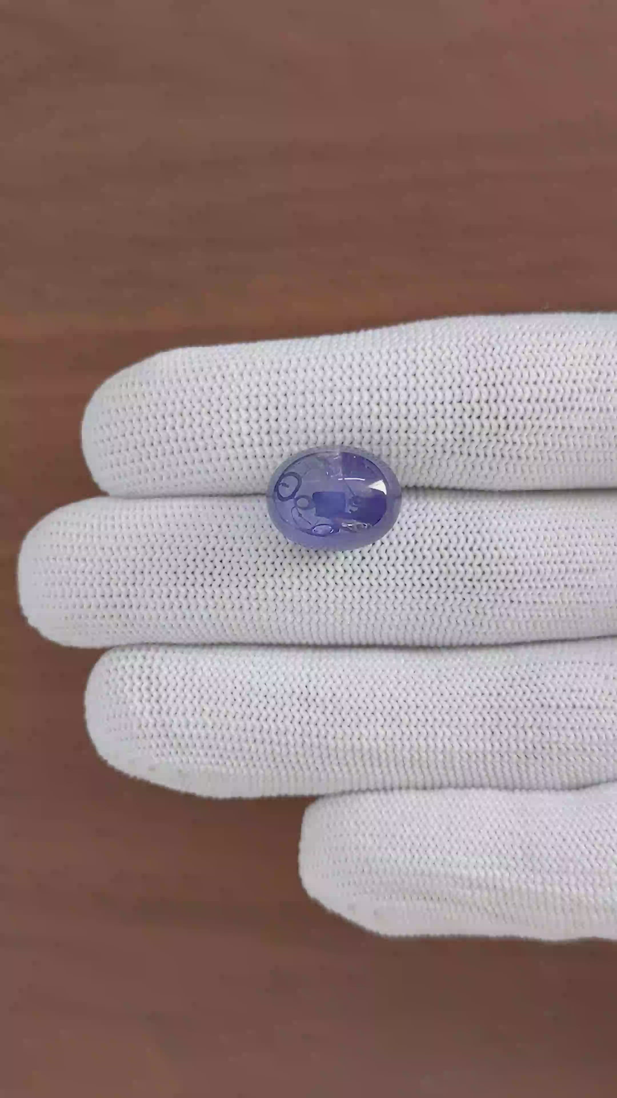 16.85 Ct. Blue Star Sapphire from Ceylon (Sri Lanka) Size Video