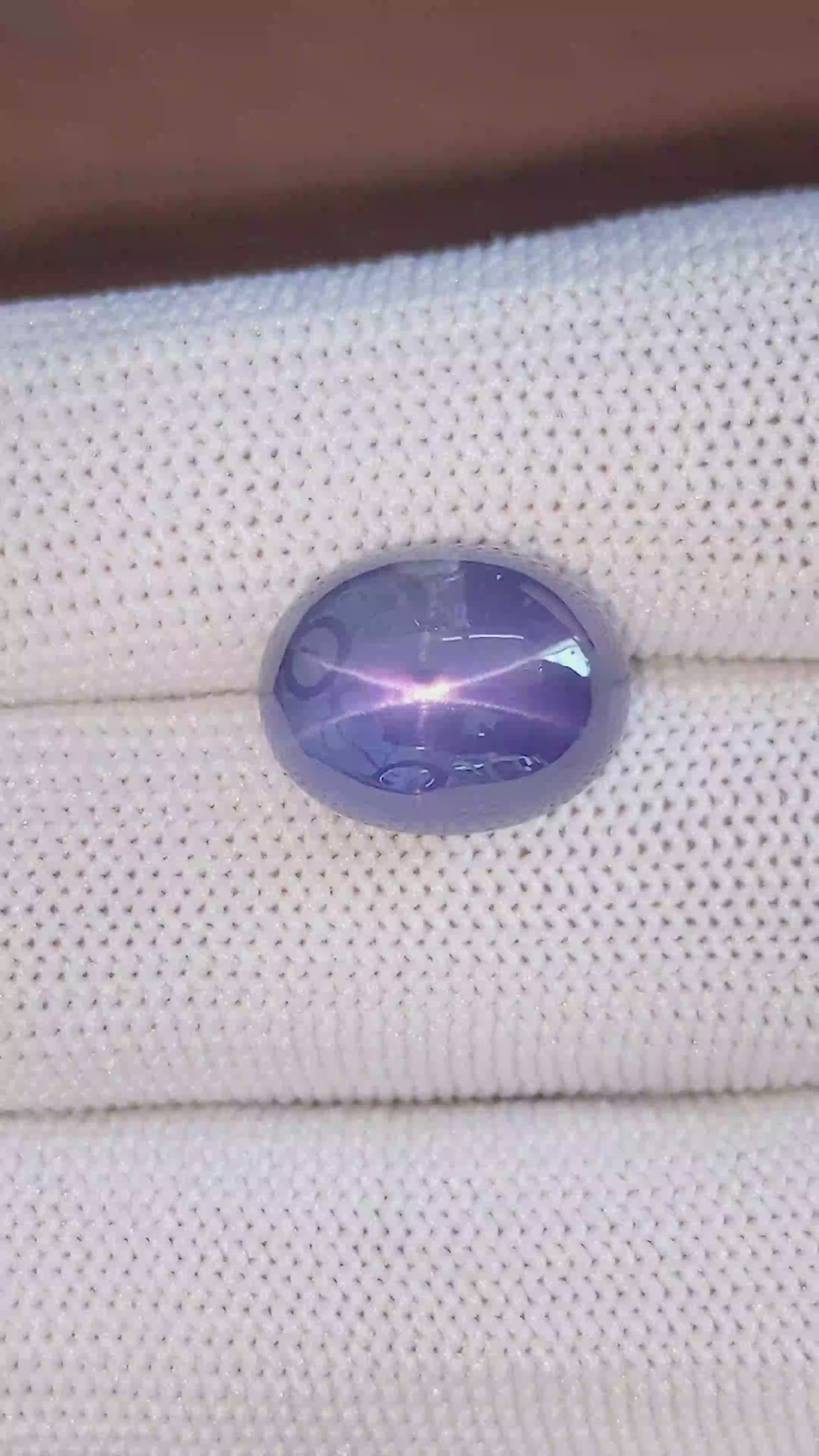 16.85 Ct. Blue Star Sapphire from Ceylon (Sri Lanka) Size Video