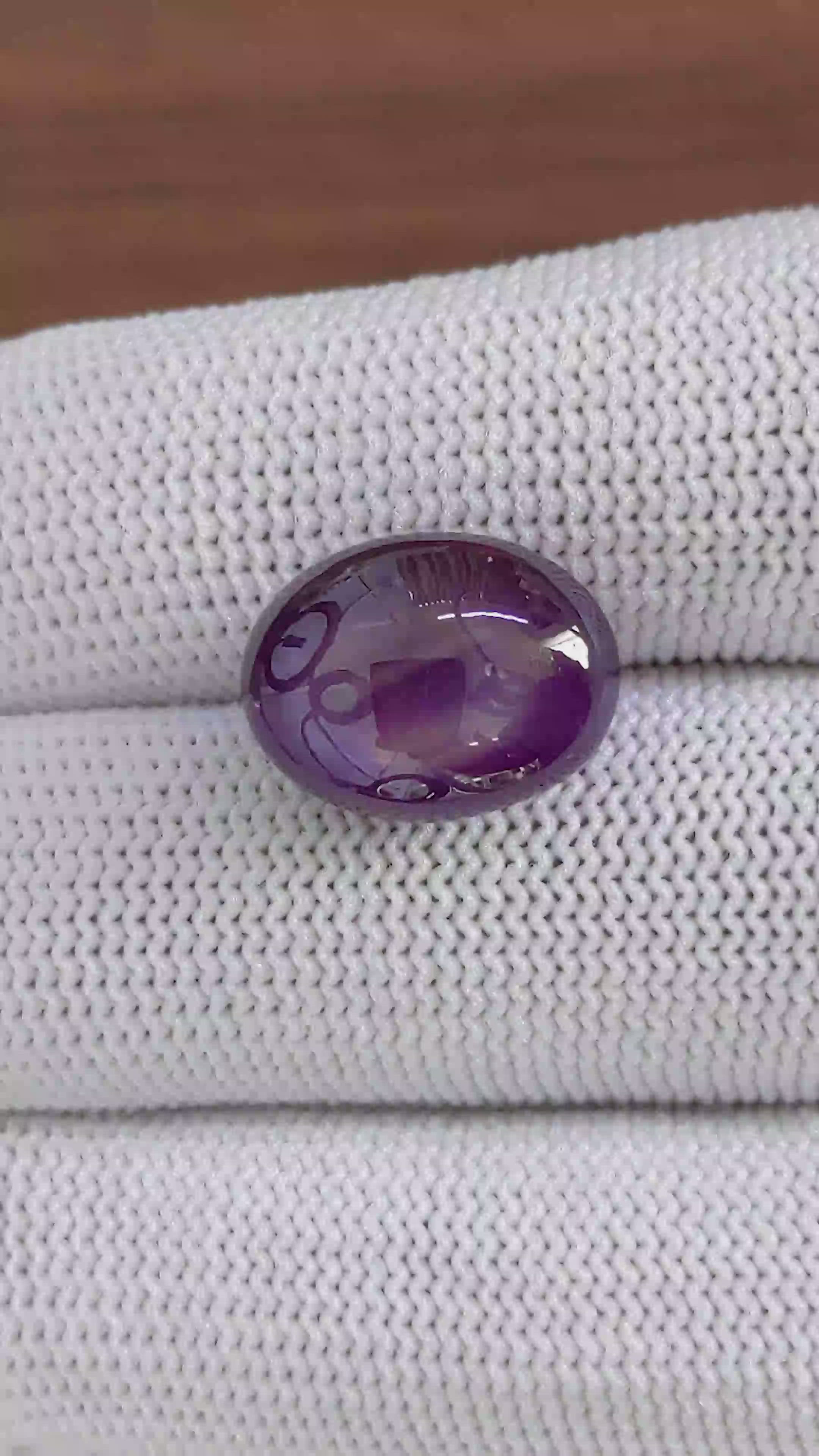 17.03 Ct. Purple Star Sapphire from Ceylon (Sri Lanka) Size Video