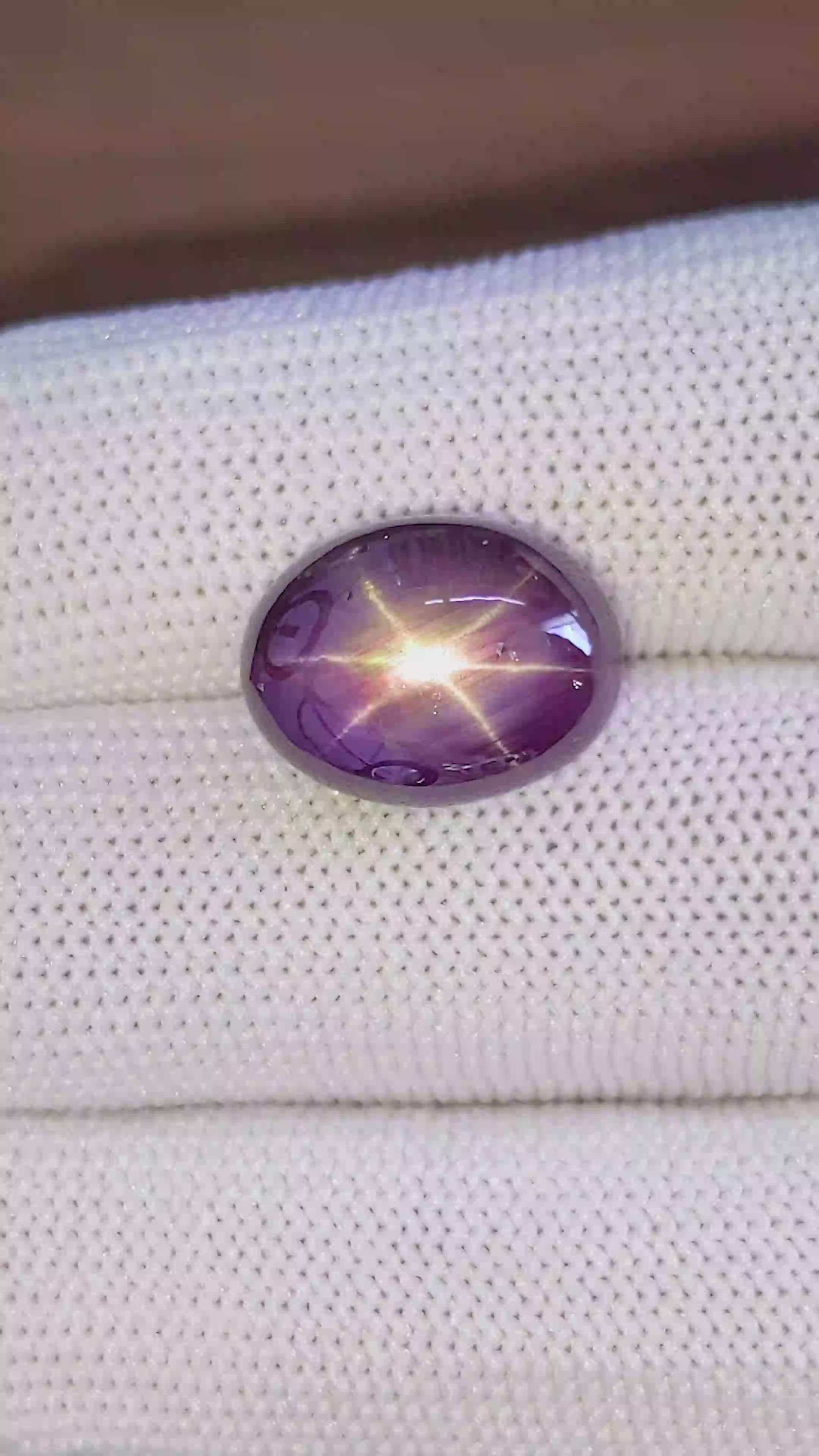 17.03 Ct. Purple Star Sapphire from Ceylon (Sri Lanka) Size Video