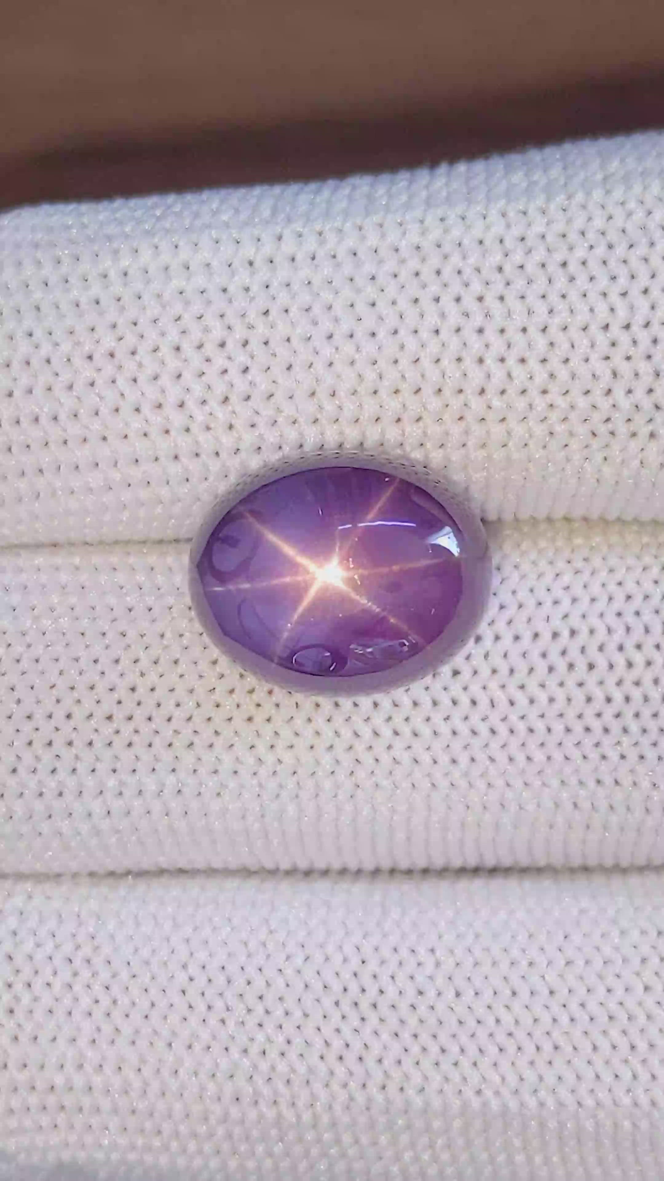 16.16 Ct. Purple Star Sapphire from Ceylon (Sri Lanka) Size Video