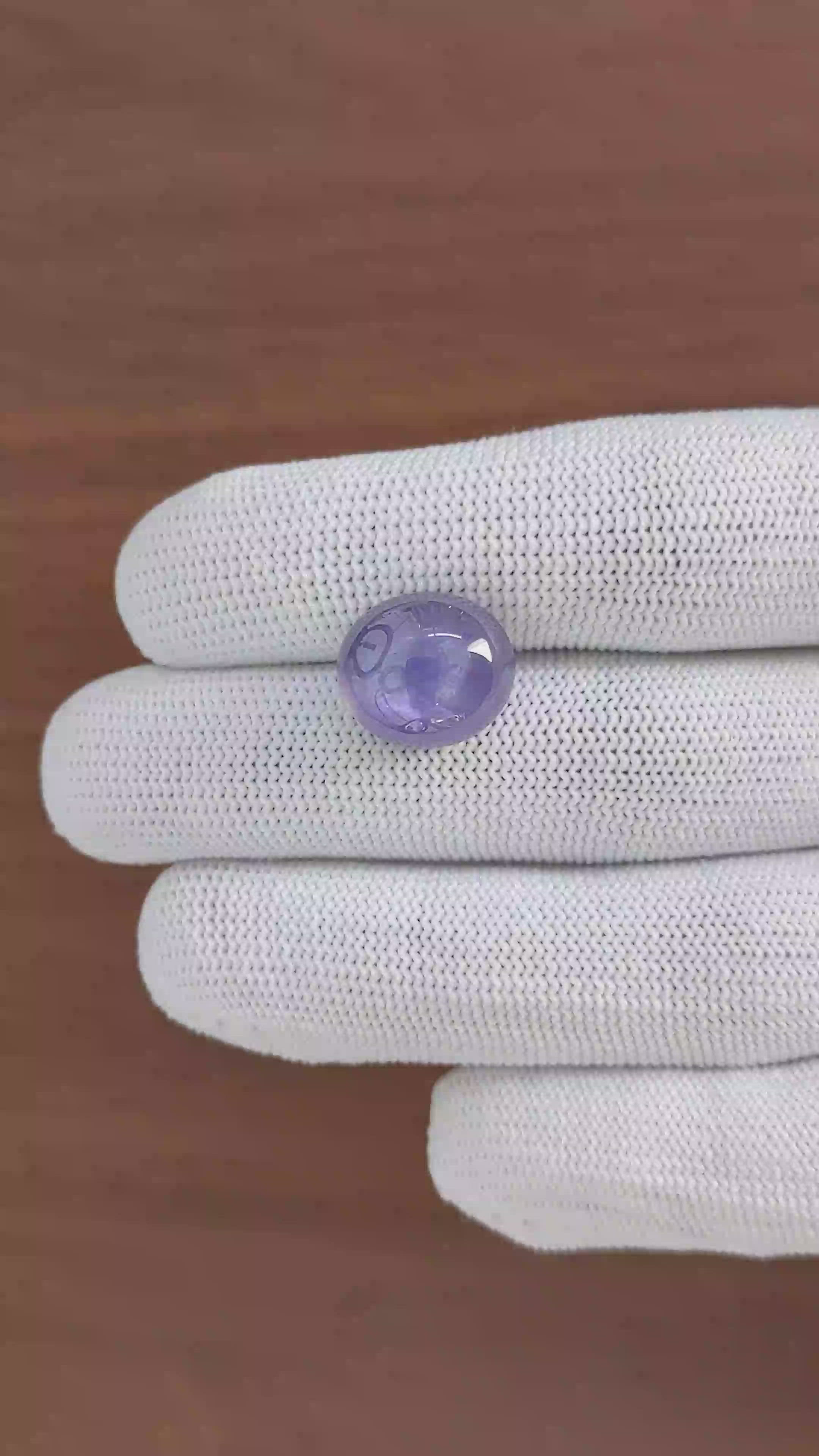 14.12 Ct. Purple Star Sapphire from Ceylon (Sri Lanka) Size Video