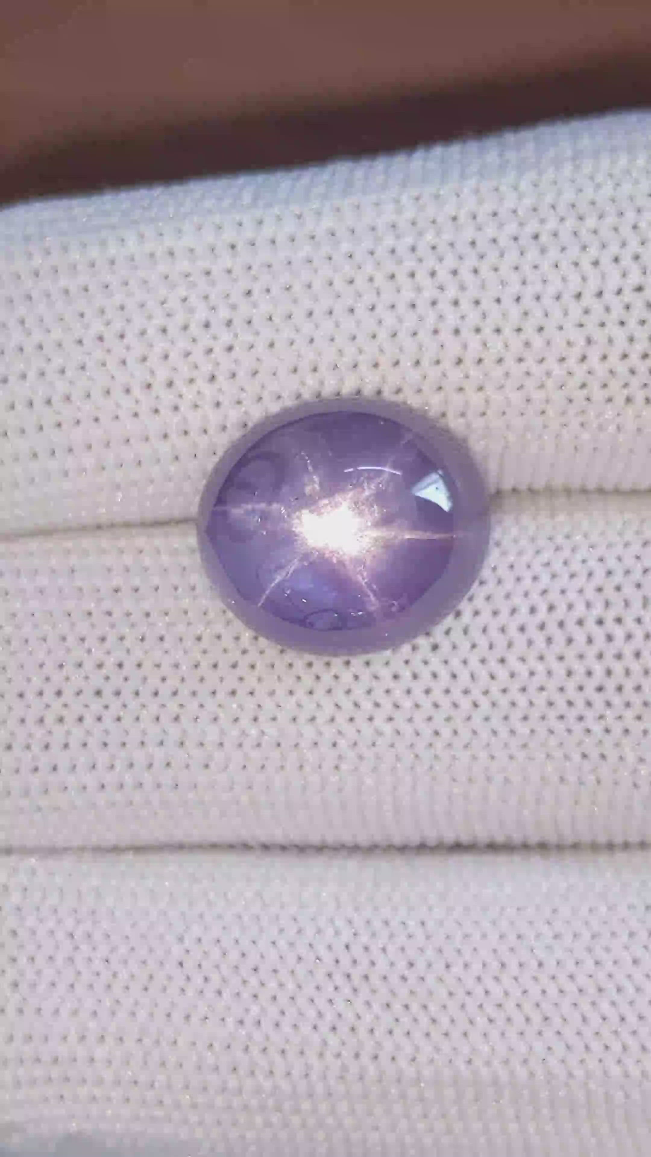 14.12 Ct. Purple Star Sapphire from Ceylon (Sri Lanka) Size Video