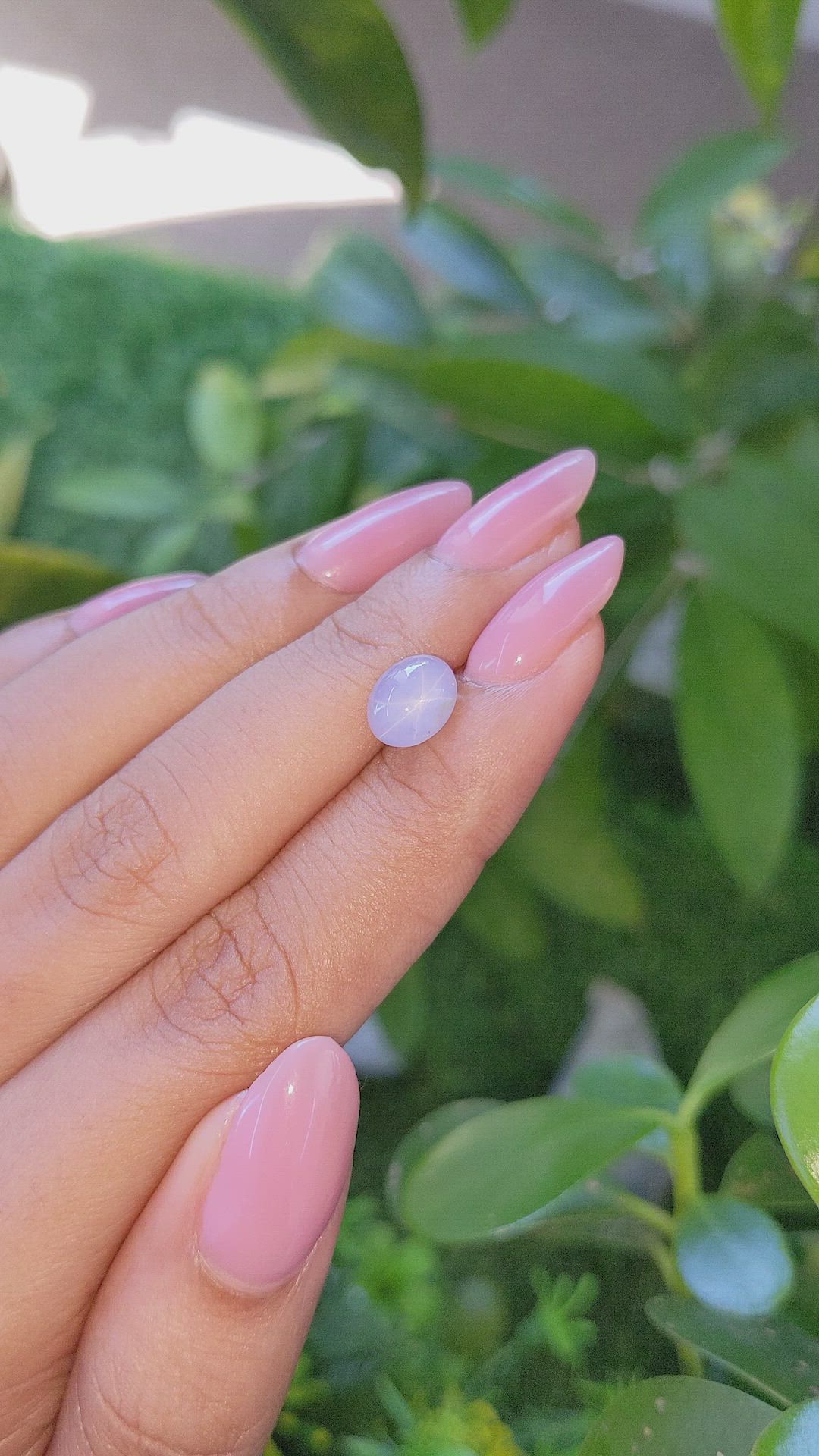 2.71 Ct. Greyish Blue Star Sapphire from Ceylon (Sri Lanka) Size Video
