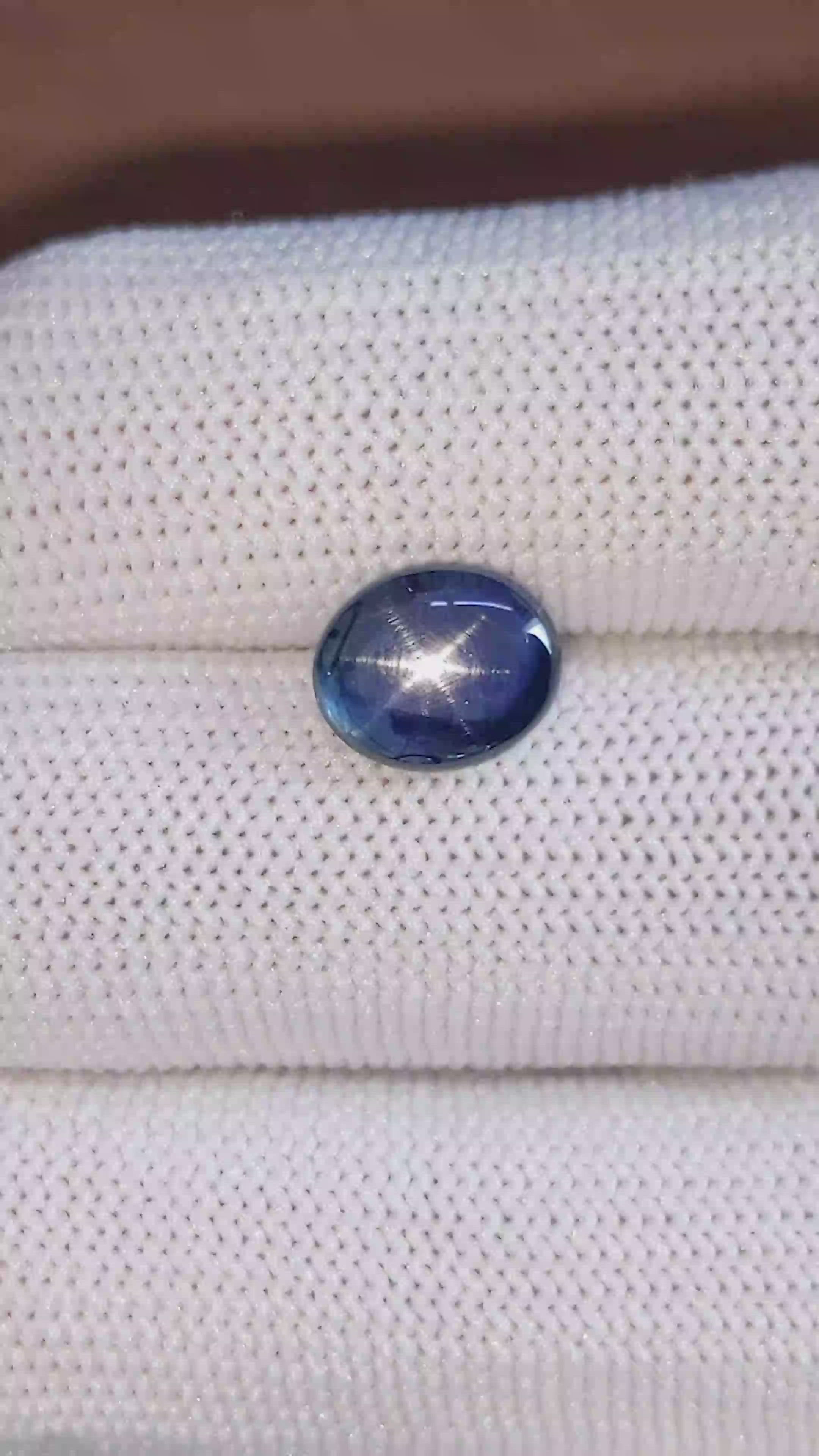 3.43 Ct. Blue Star Sapphire from Ceylon (Sri Lanka) Size Video