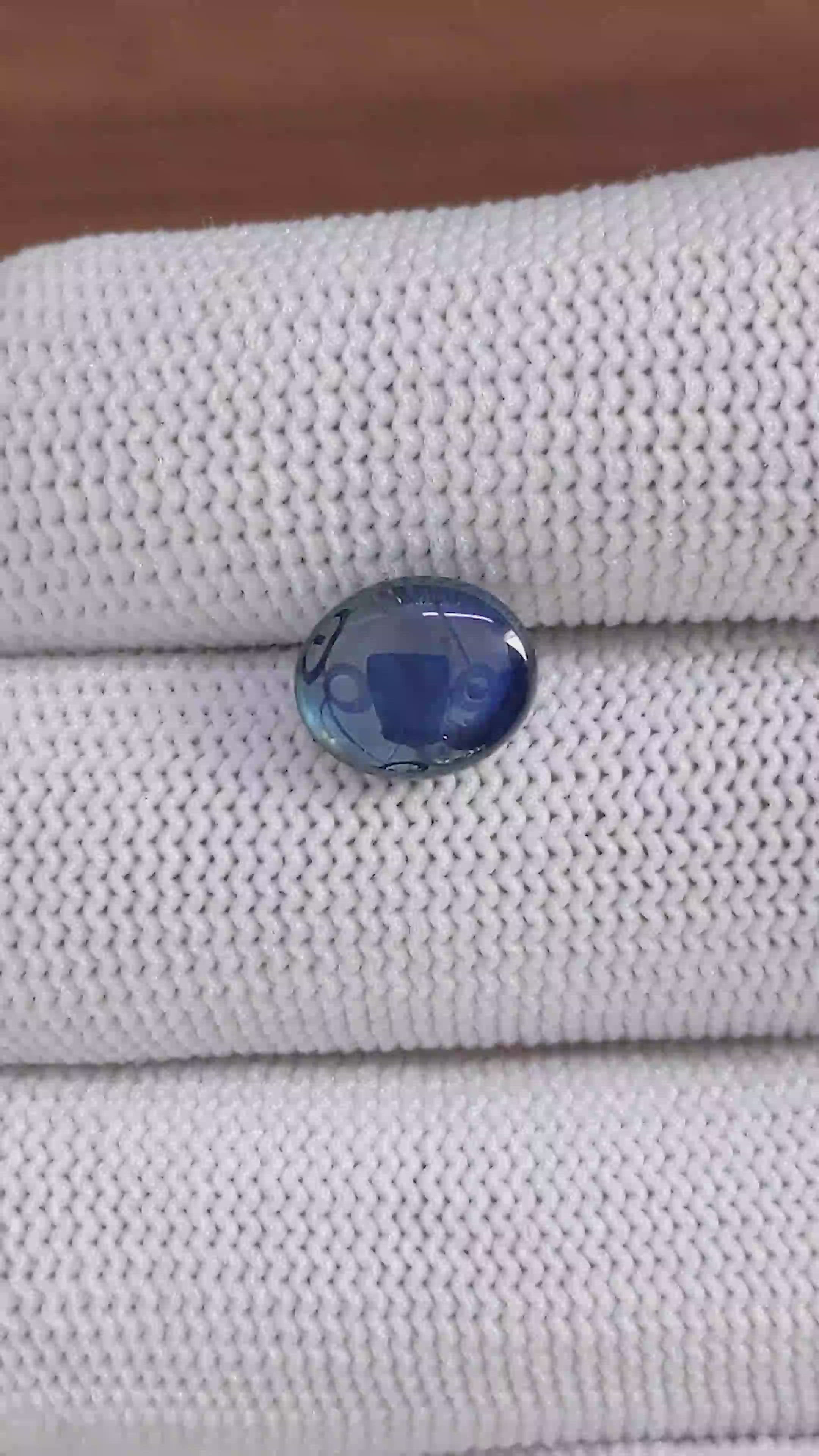 3.43 Ct. Blue Star Sapphire from Ceylon (Sri Lanka) Size Video