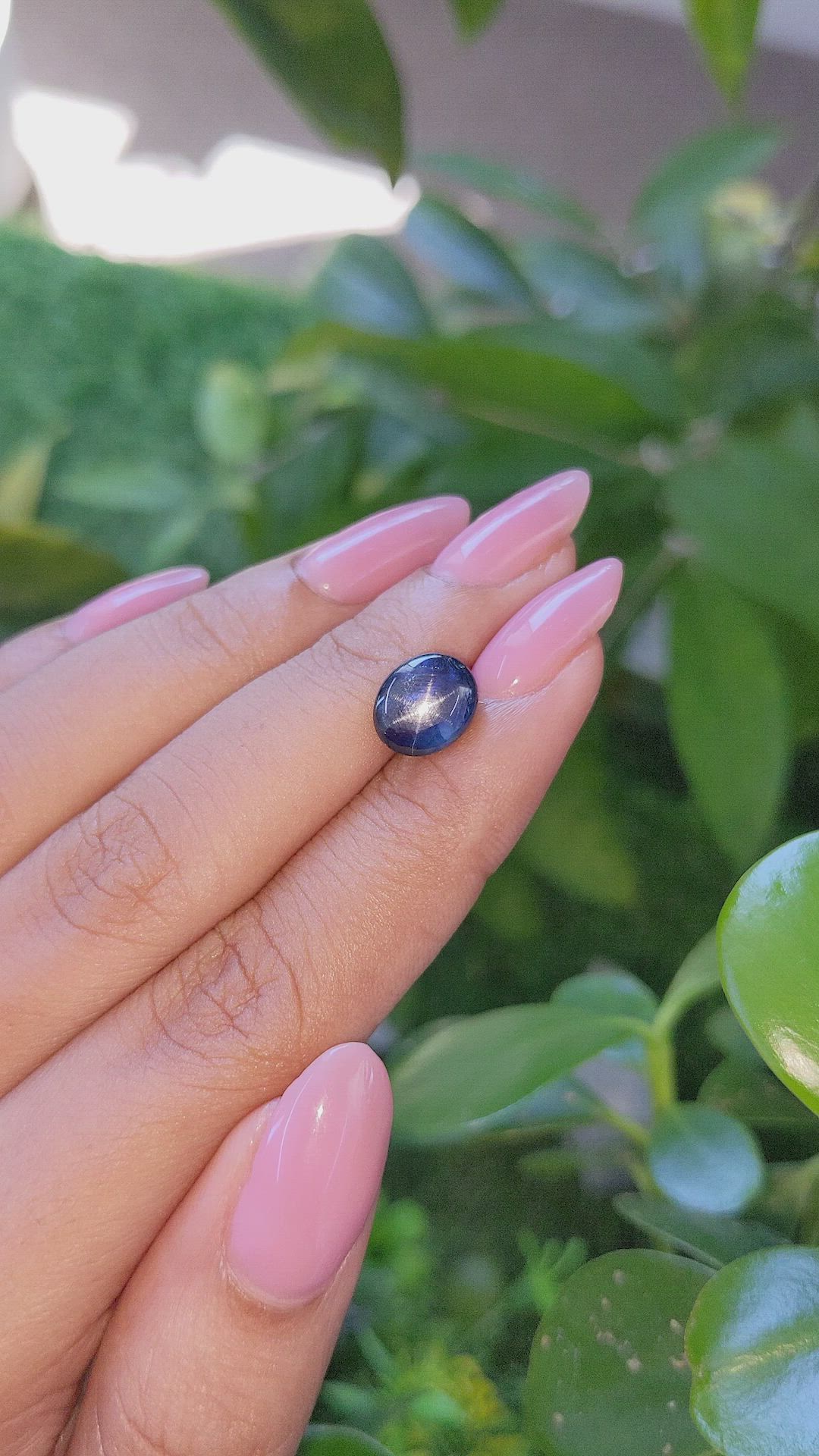 3.43 Ct. Blue Star Sapphire from Ceylon (Sri Lanka) Size Video