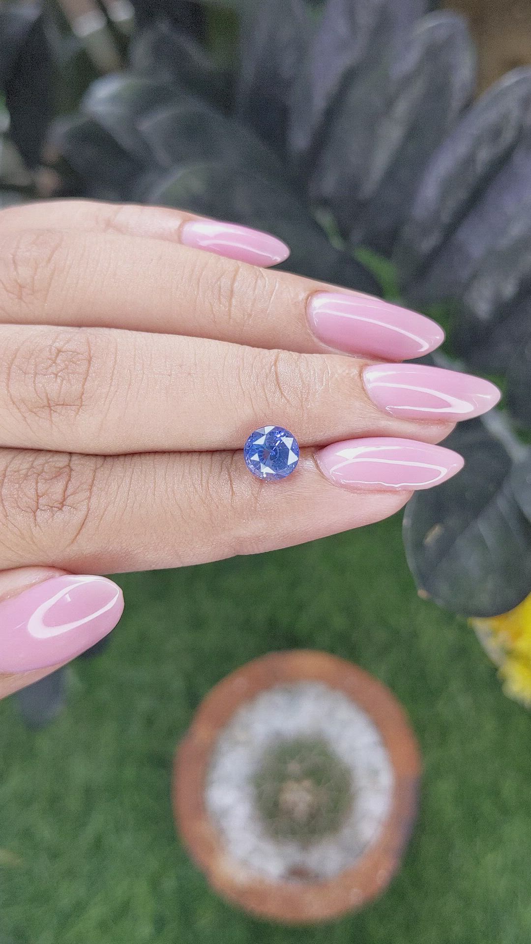 1.76 Ct. Blue Sapphire from Ceylon (Sri Lanka) Size Video