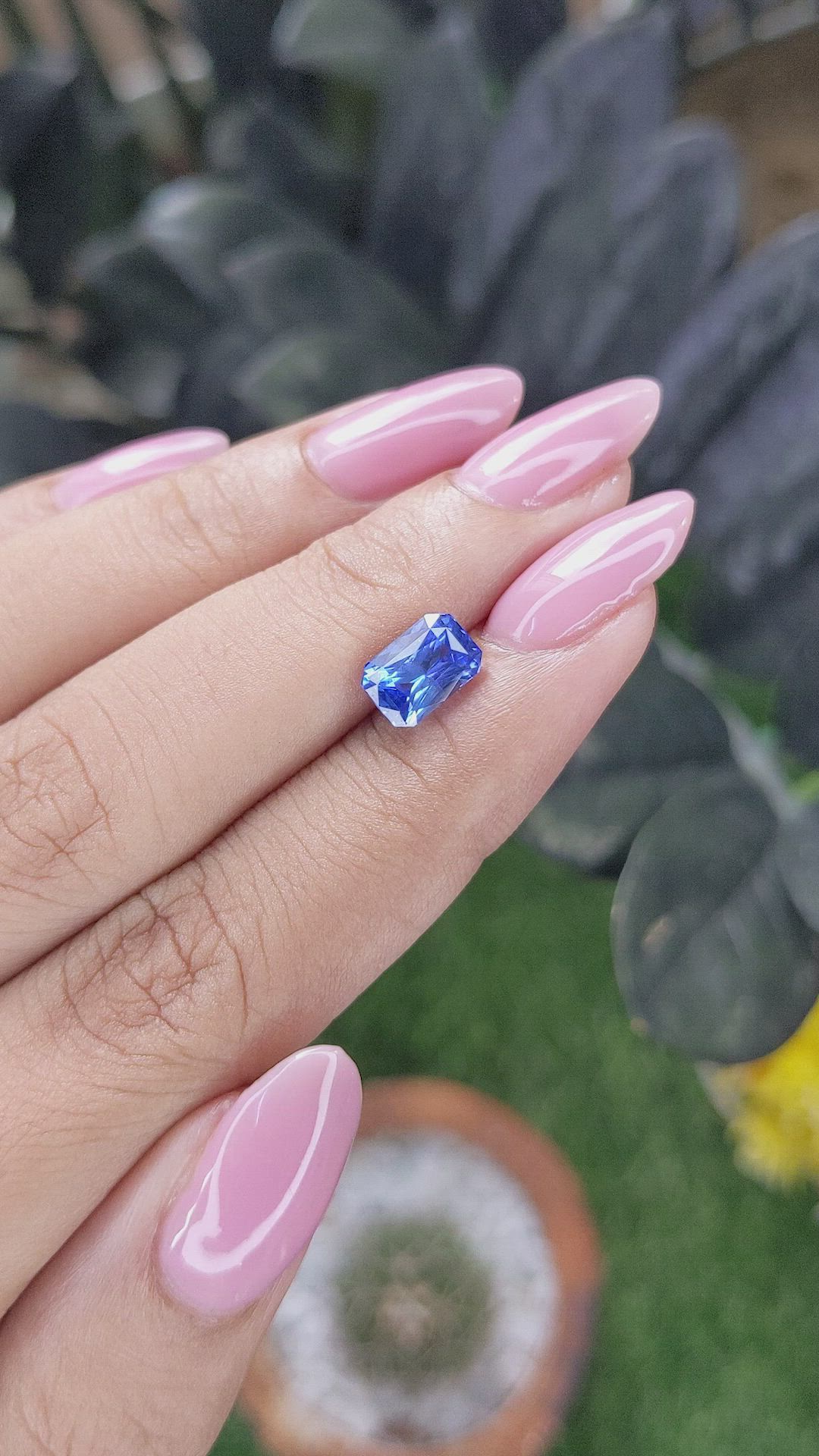 2.05 Ct. Blue Sapphire from Ceylon (Sri Lanka) Size Video