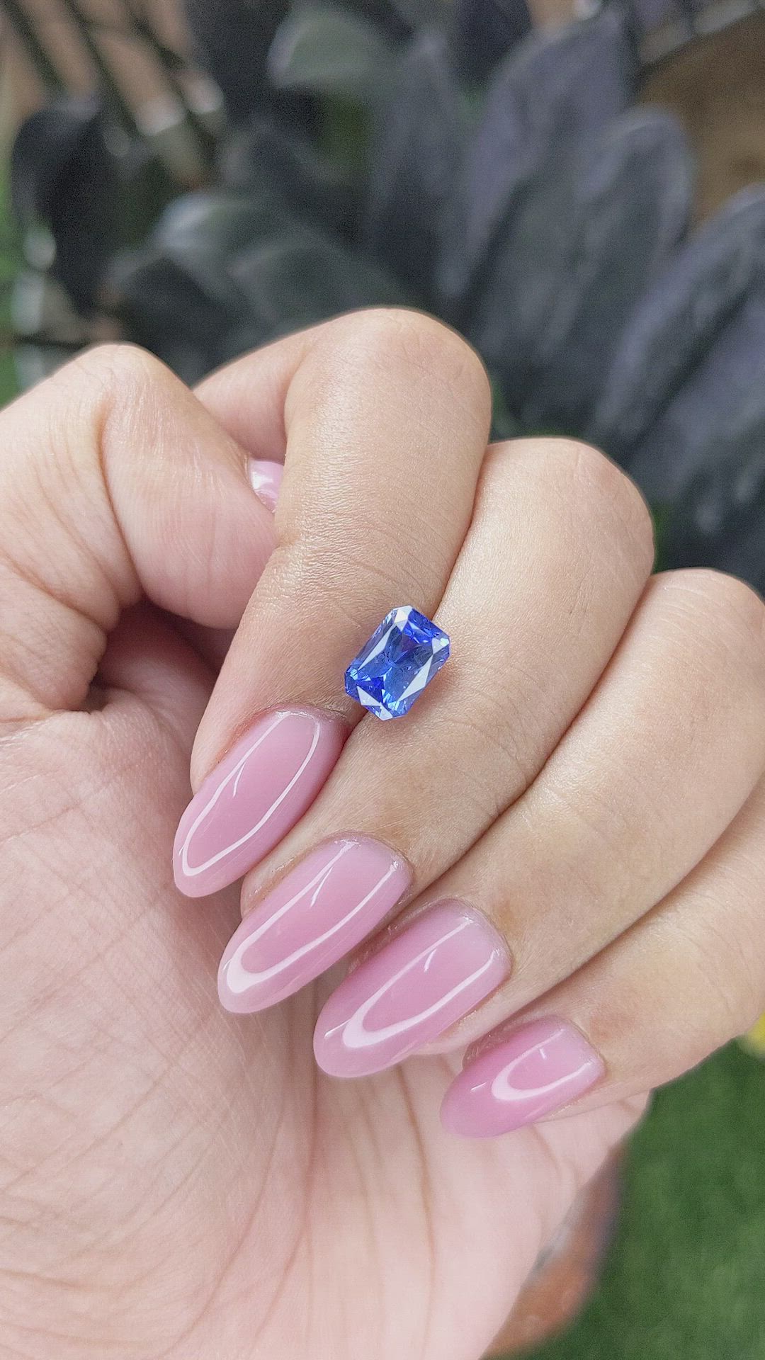 2.05 Ct. Blue Sapphire from Ceylon (Sri Lanka) Size Video