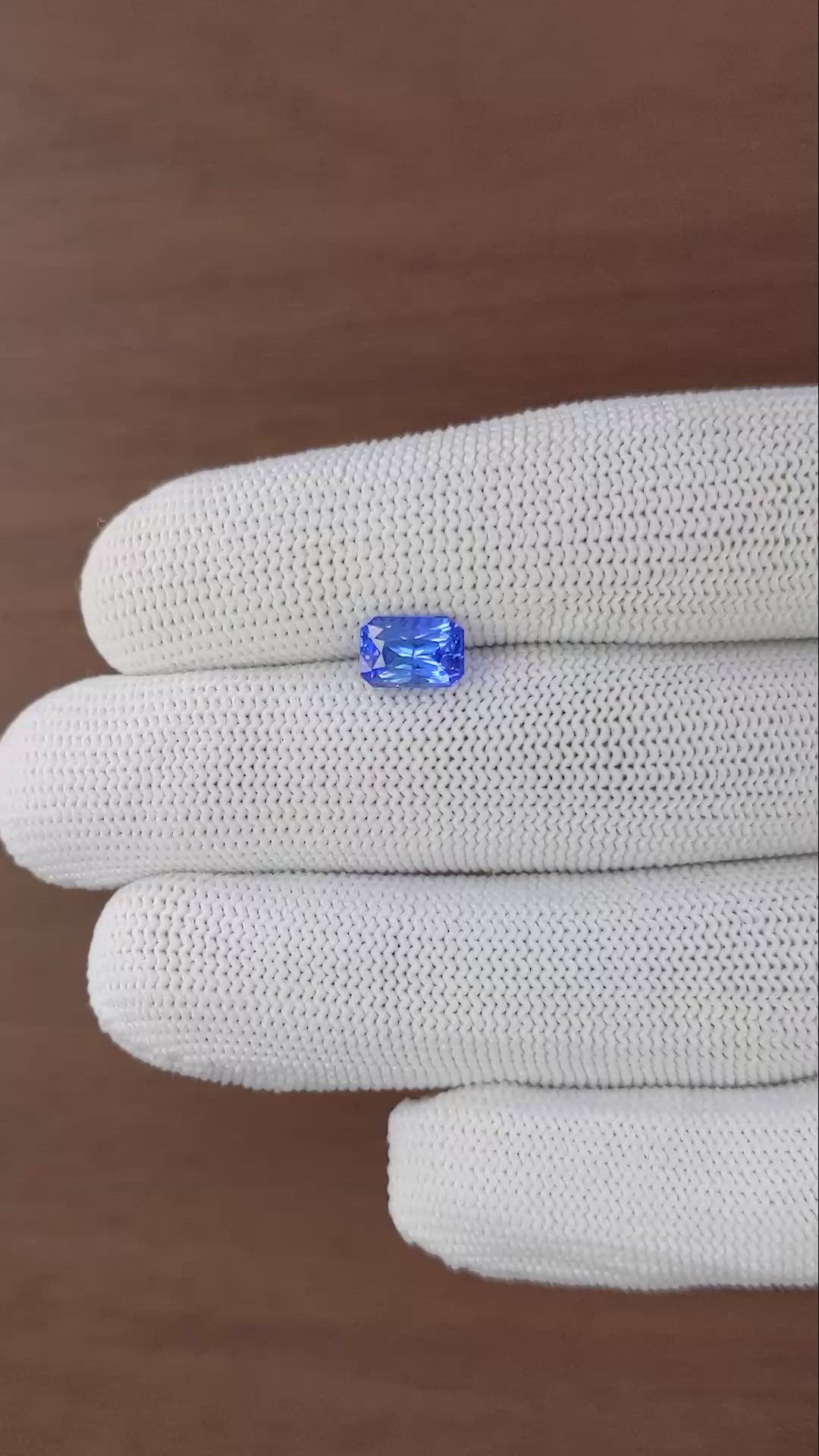 2.05 Ct. Blue Sapphire from Ceylon (Sri Lanka) Size Video