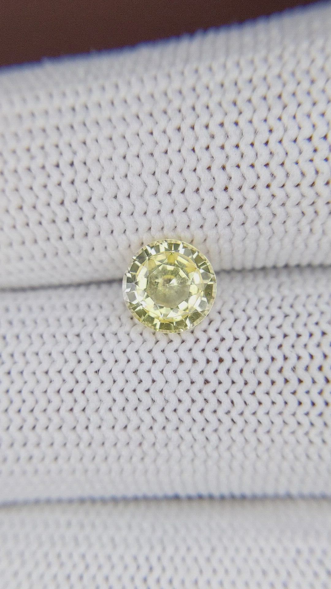 1.44 Ct. Yellow Sapphire from Ceylon (Sri Lanka) Size Video