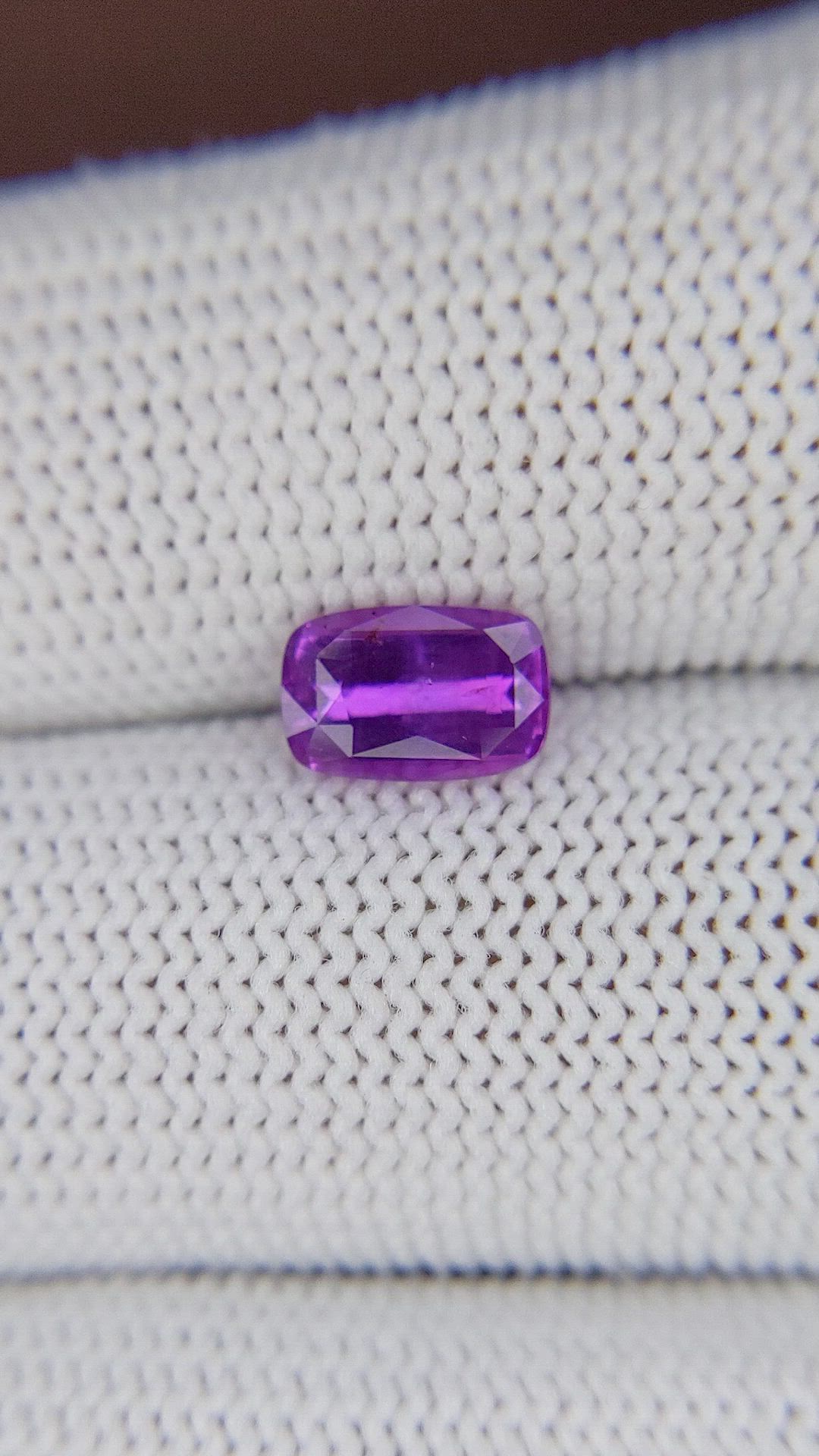 1.45 Ct. Purple Sapphire from Ceylon (Sri Lanka) Size Video