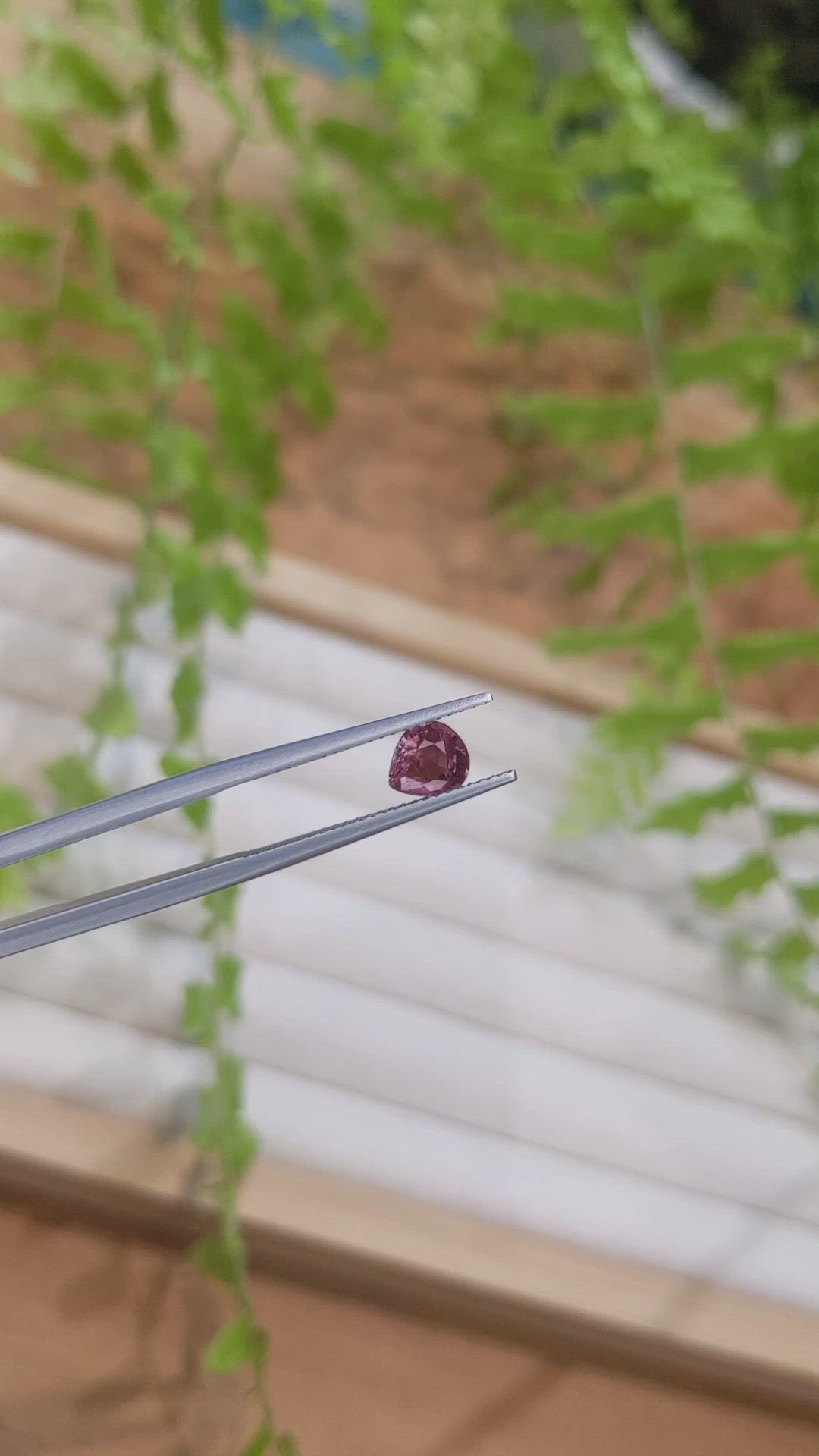 1.00 Ct. Pinkish Purple Sapphire from Madagascar Size Video