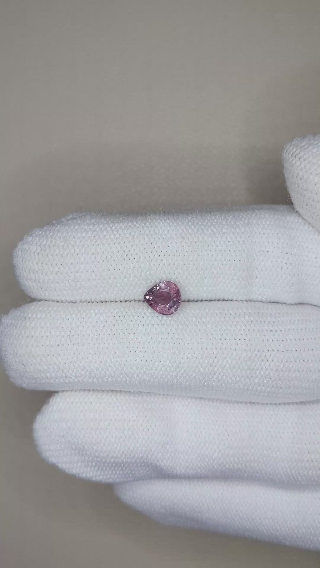 1.00 Ct. Pinkish Purple Sapphire from Madagascar Size Video
