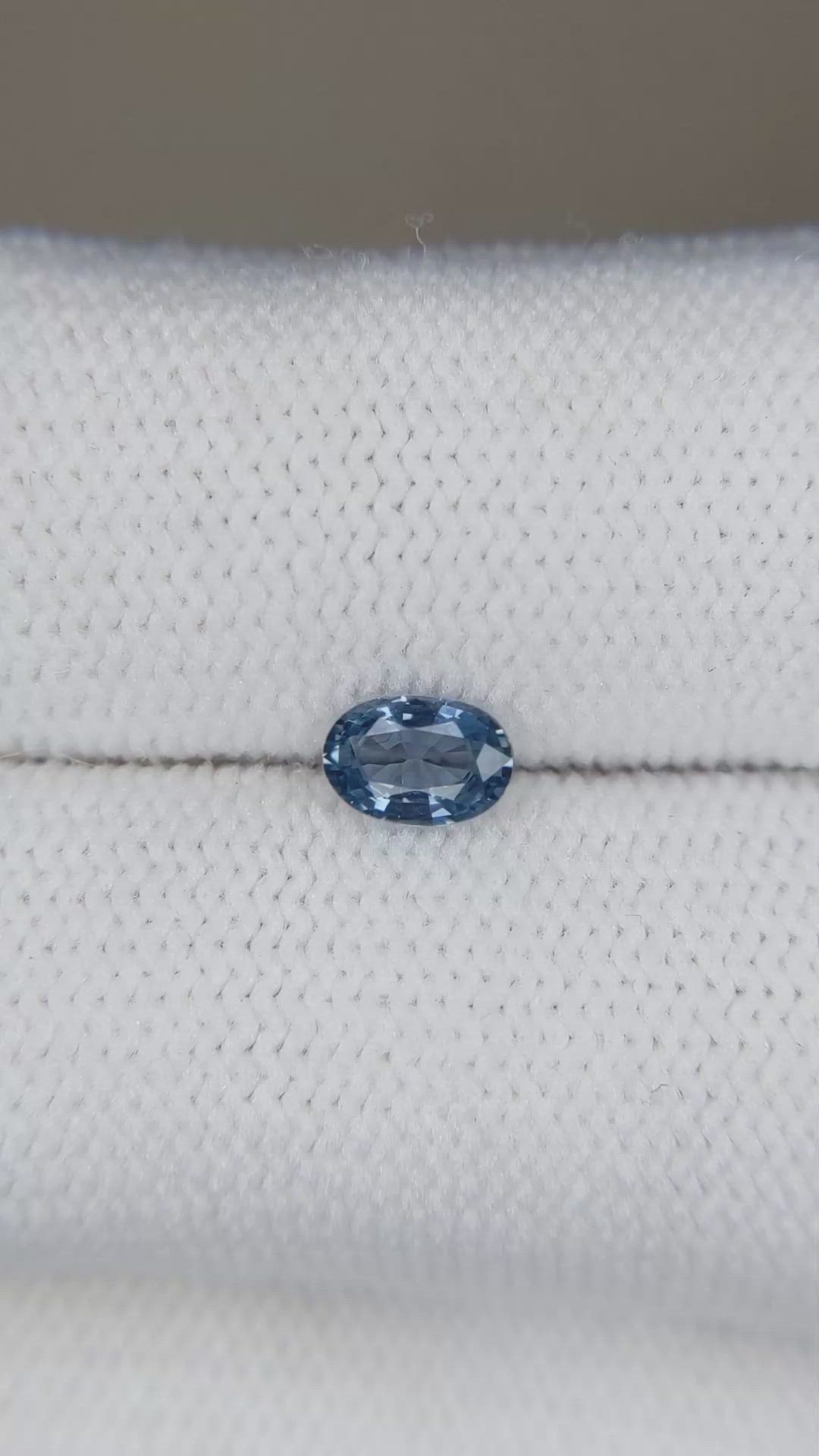 0.45 Ct. Blue Sapphire from Ceylon (Sri Lanka) Size Video