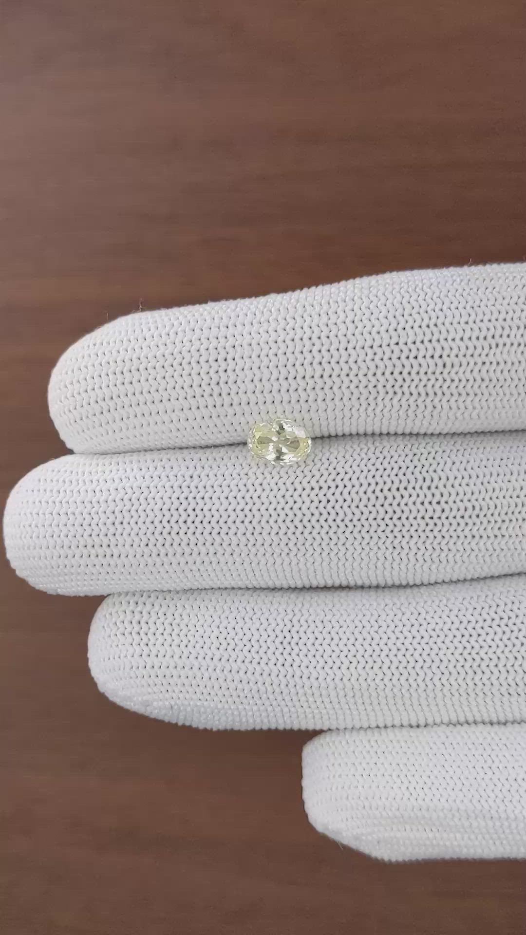 1.08 Ct. Yellow Sapphire from Ceylon (Sri Lanka) Size Video