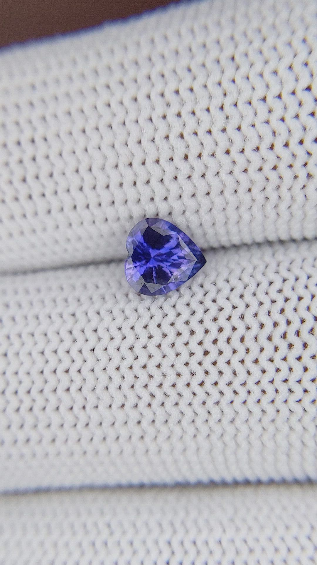 0.74 Ct. Bluish Purple Sapphire from Ceylon (Sri Lanka) Size Video