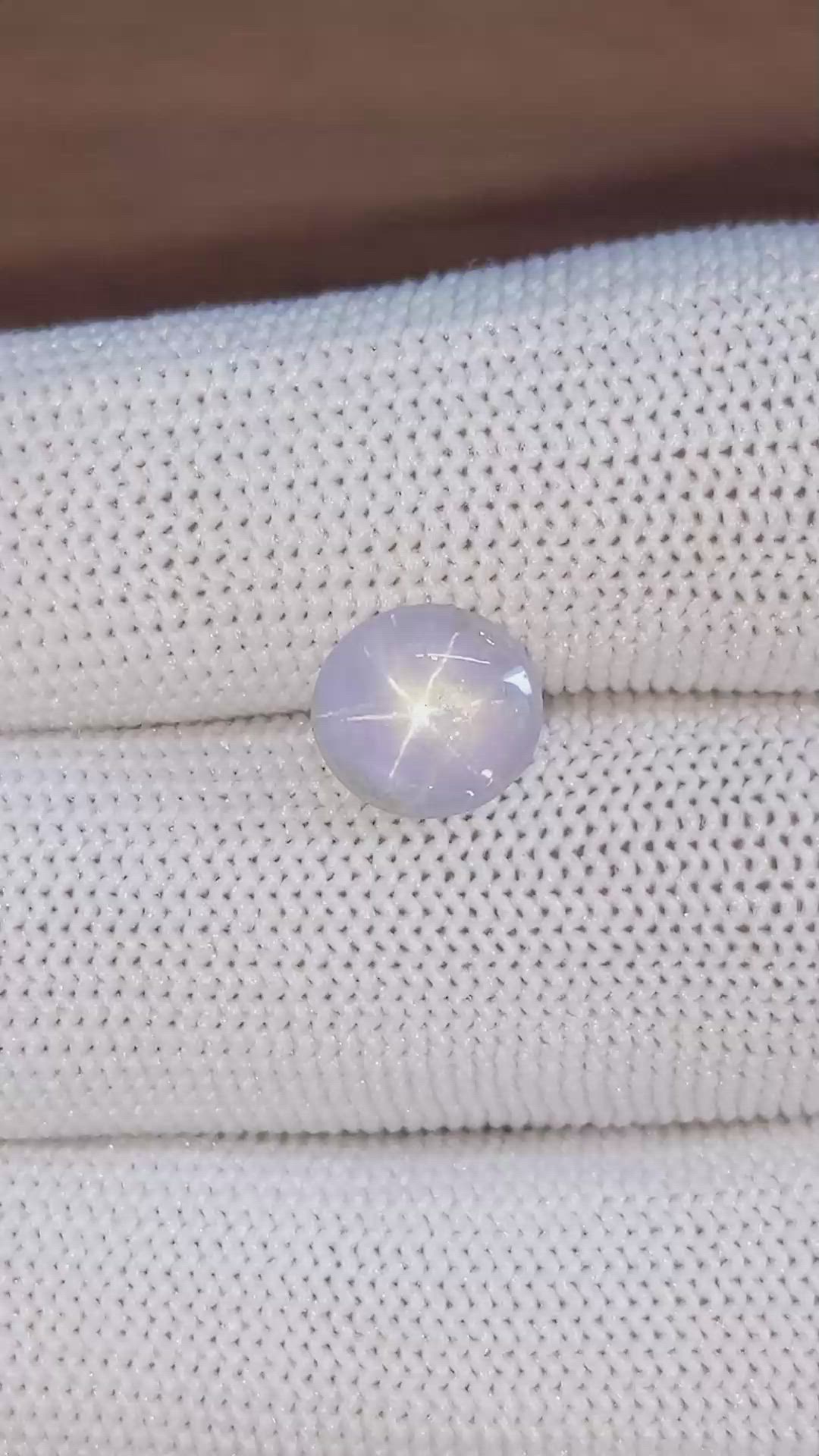 3.27 Ct. Grey Star Sapphire from Ceylon (Sri Lanka) Size Video