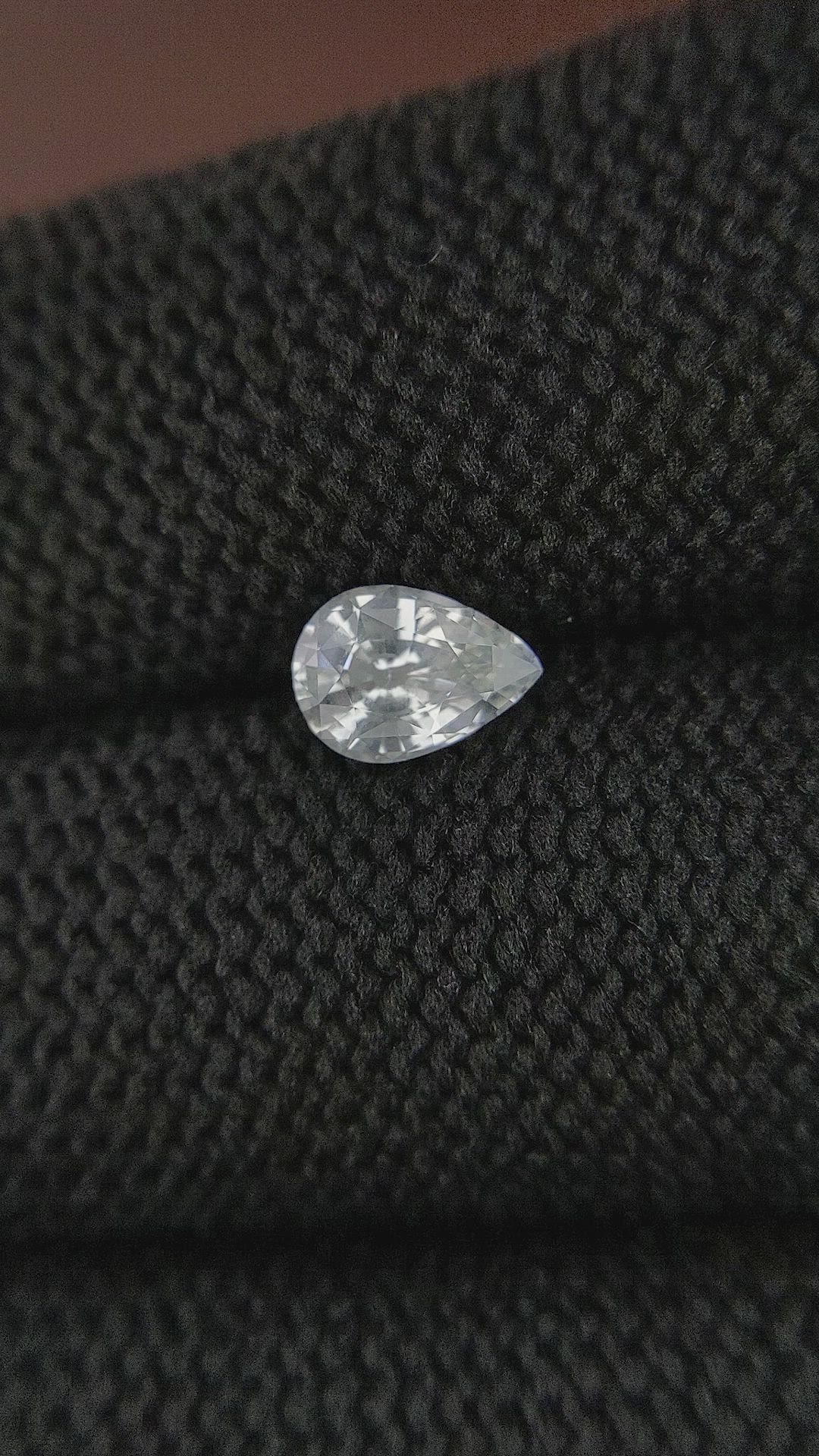0.97 Ct. White Sapphire from Ceylon (Sri Lanka) Size Video