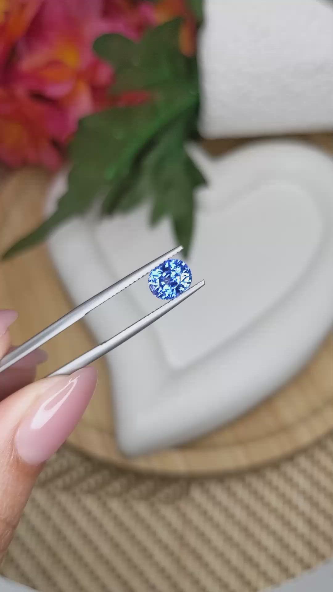 1.78 Ct. Blue Sapphire from Ceylon (Sri Lanka) Size Video