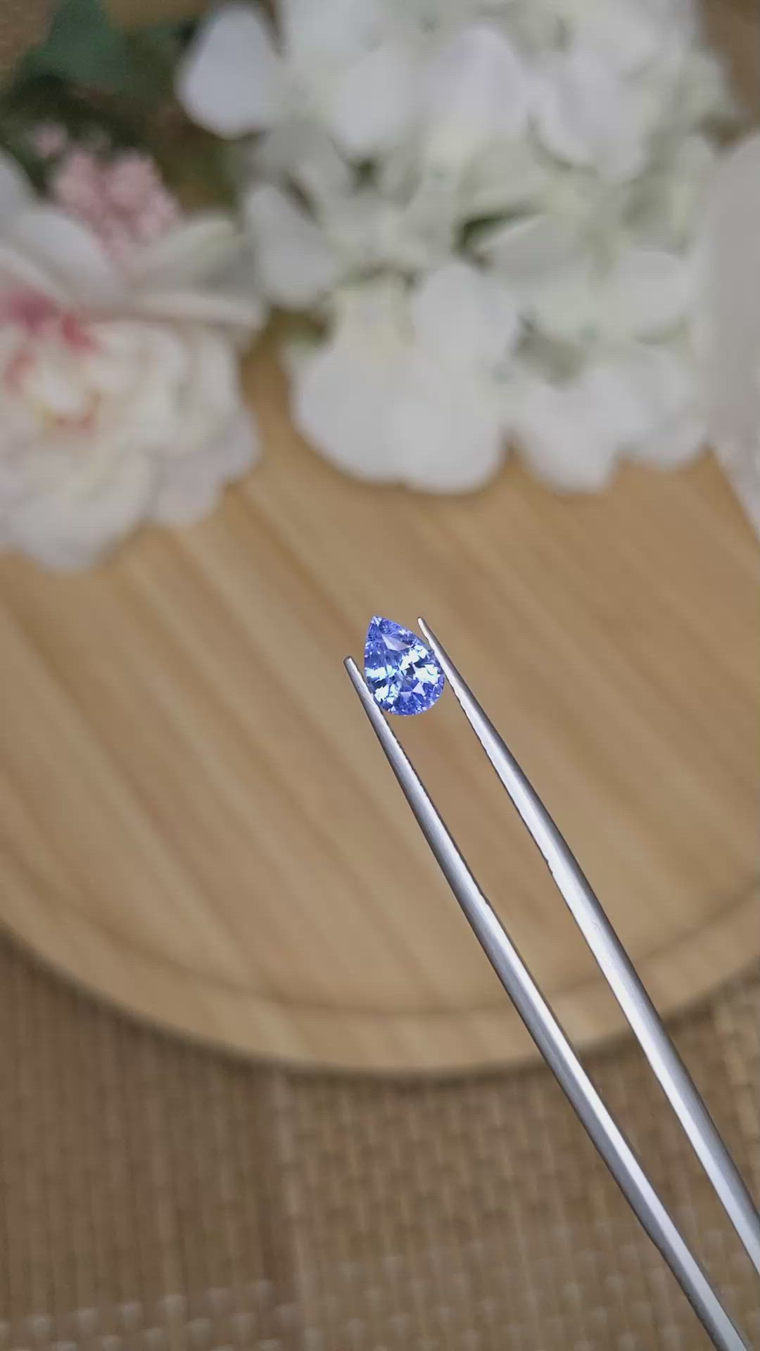 1.30 Ct. Blue Sapphire from Ceylon (Sri Lanka) Size Video