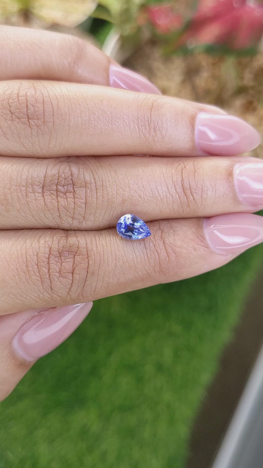 1.30 Ct. Blue Sapphire from Ceylon (Sri Lanka) Size Video
