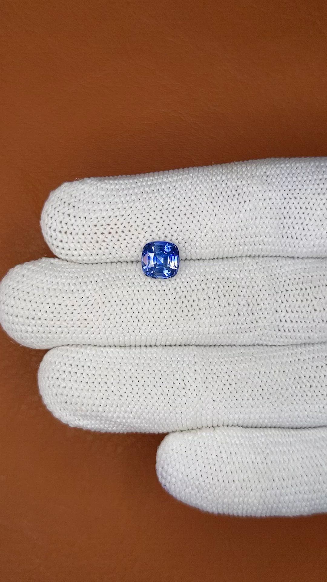 1.92 Ct. Blue Sapphire from Ceylon (Sri Lanka) Size Video