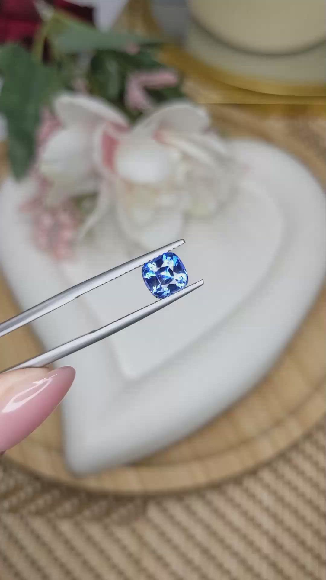 1.92 Ct. Blue Sapphire from Ceylon (Sri Lanka) Size Video