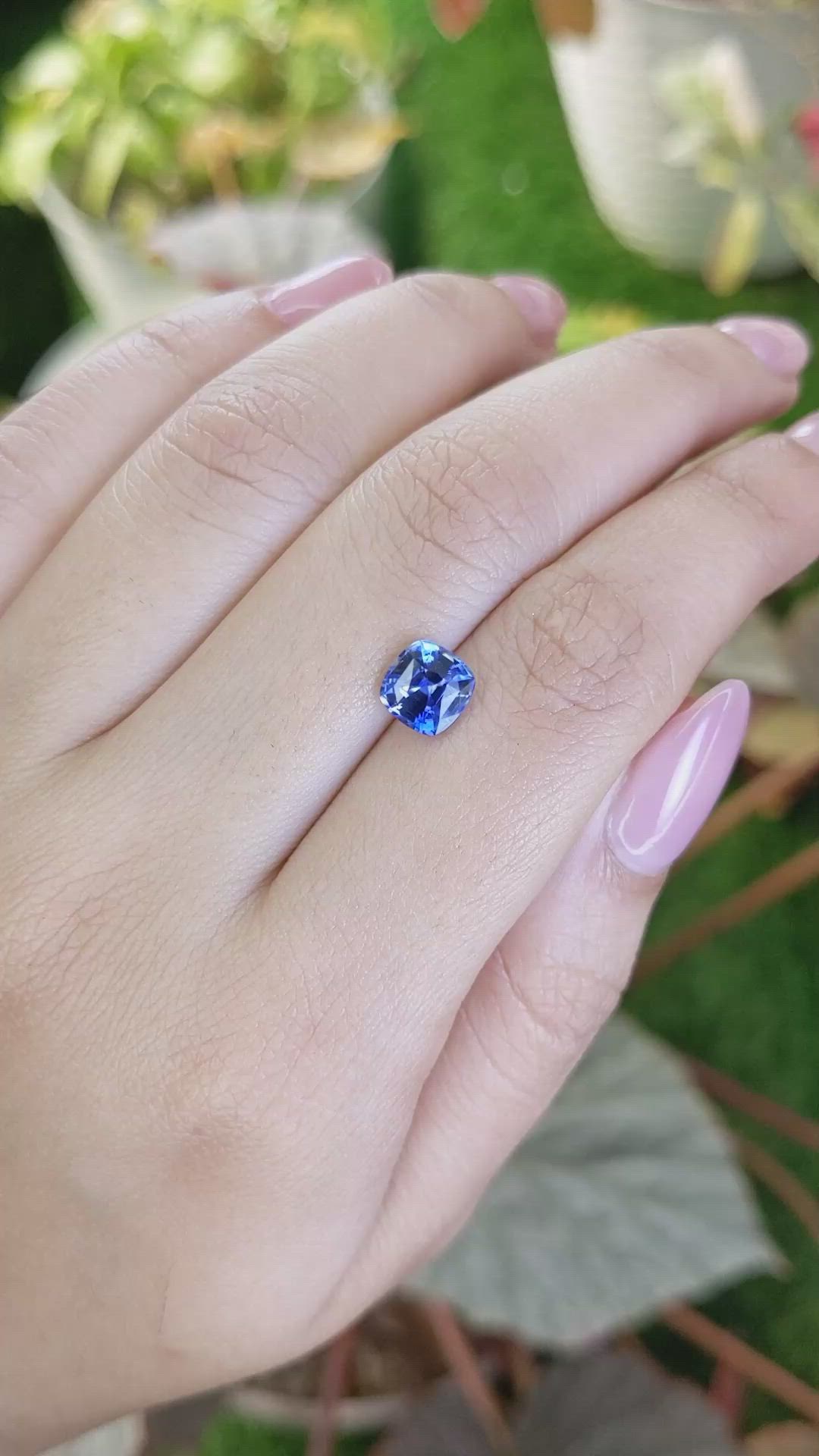 1.92 Ct. Blue Sapphire from Ceylon (Sri Lanka) Size Video