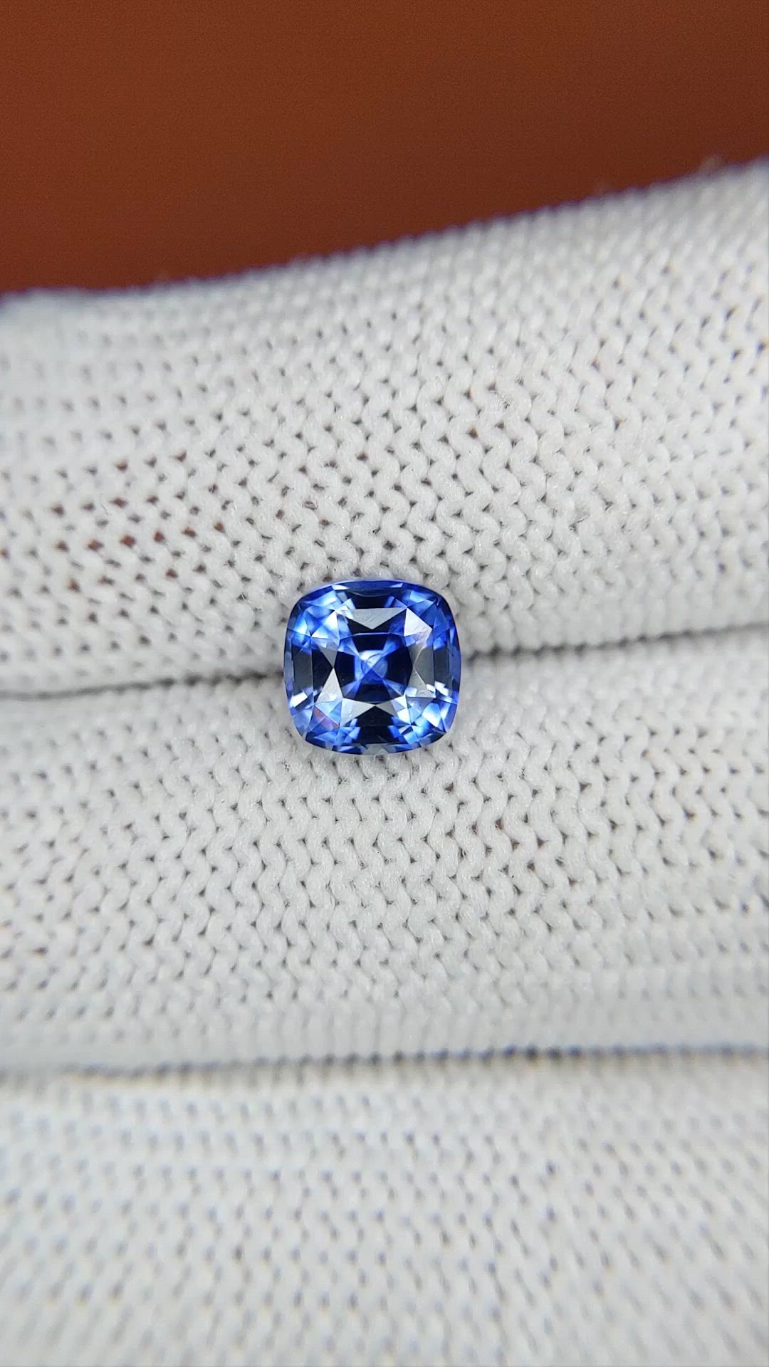1.92 Ct. Blue Sapphire from Ceylon (Sri Lanka) Size Video