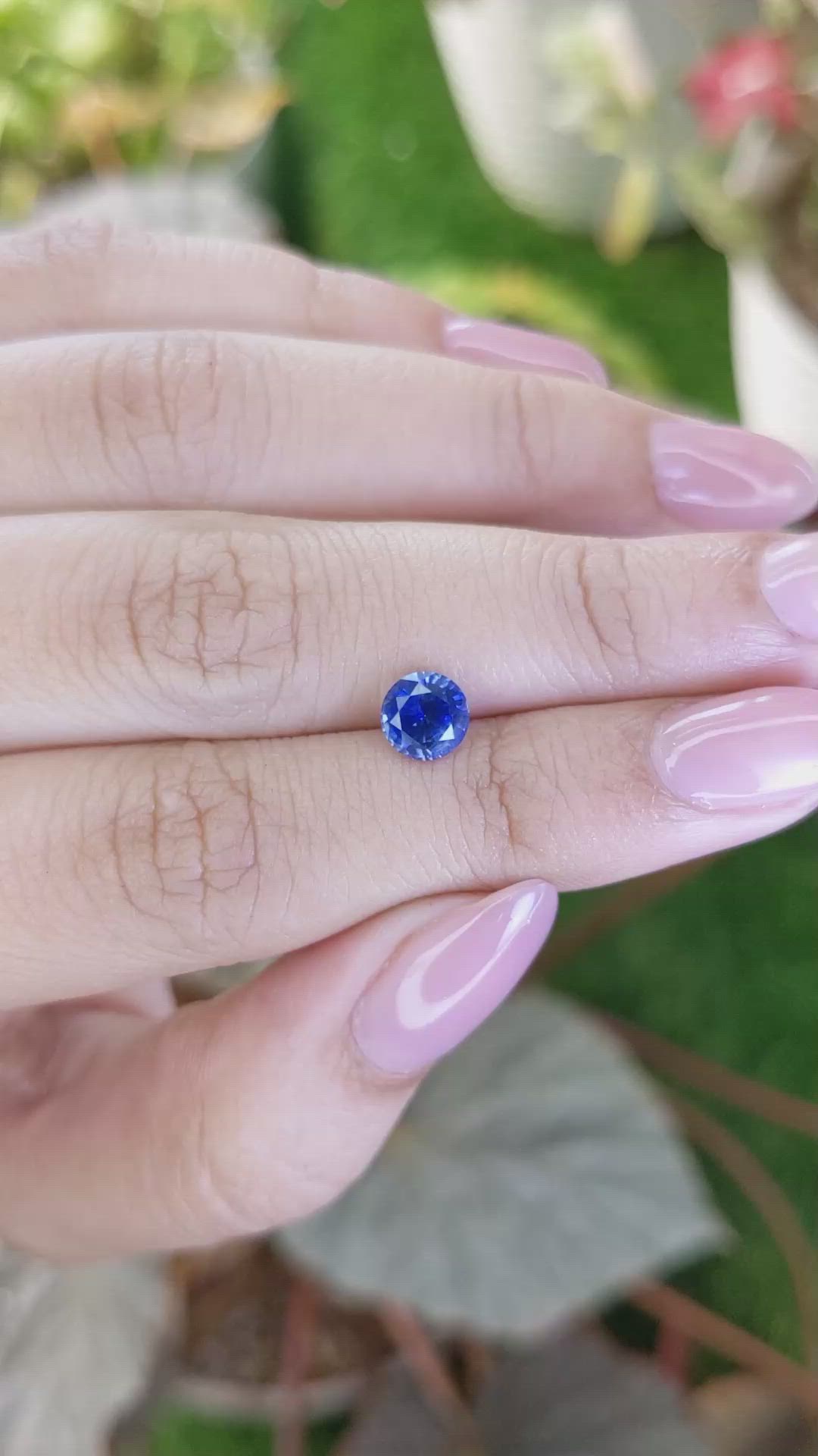 1.16 Ct. Blue Sapphire from Ceylon (Sri Lanka) Size Video