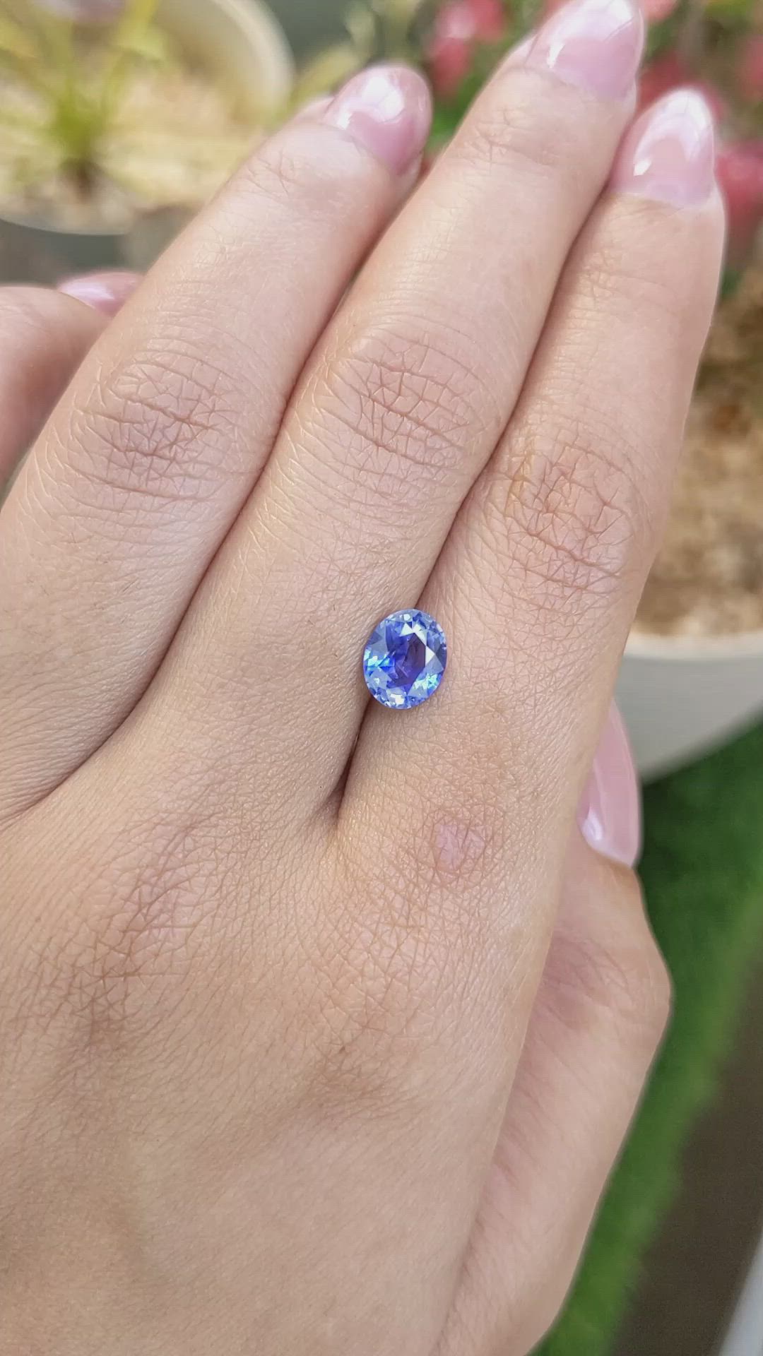 1.46 Ct. Blue Sapphire from Ceylon (Sri Lanka) Size Video