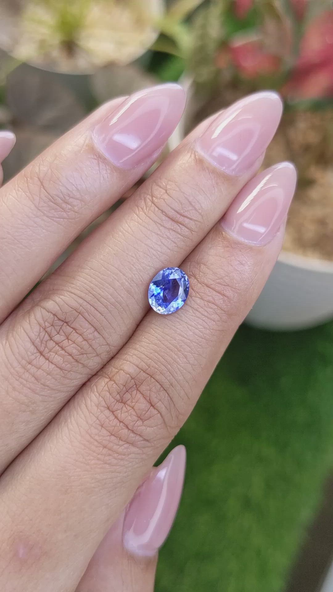 1.46 Ct. Blue Sapphire from Ceylon (Sri Lanka) Size Video