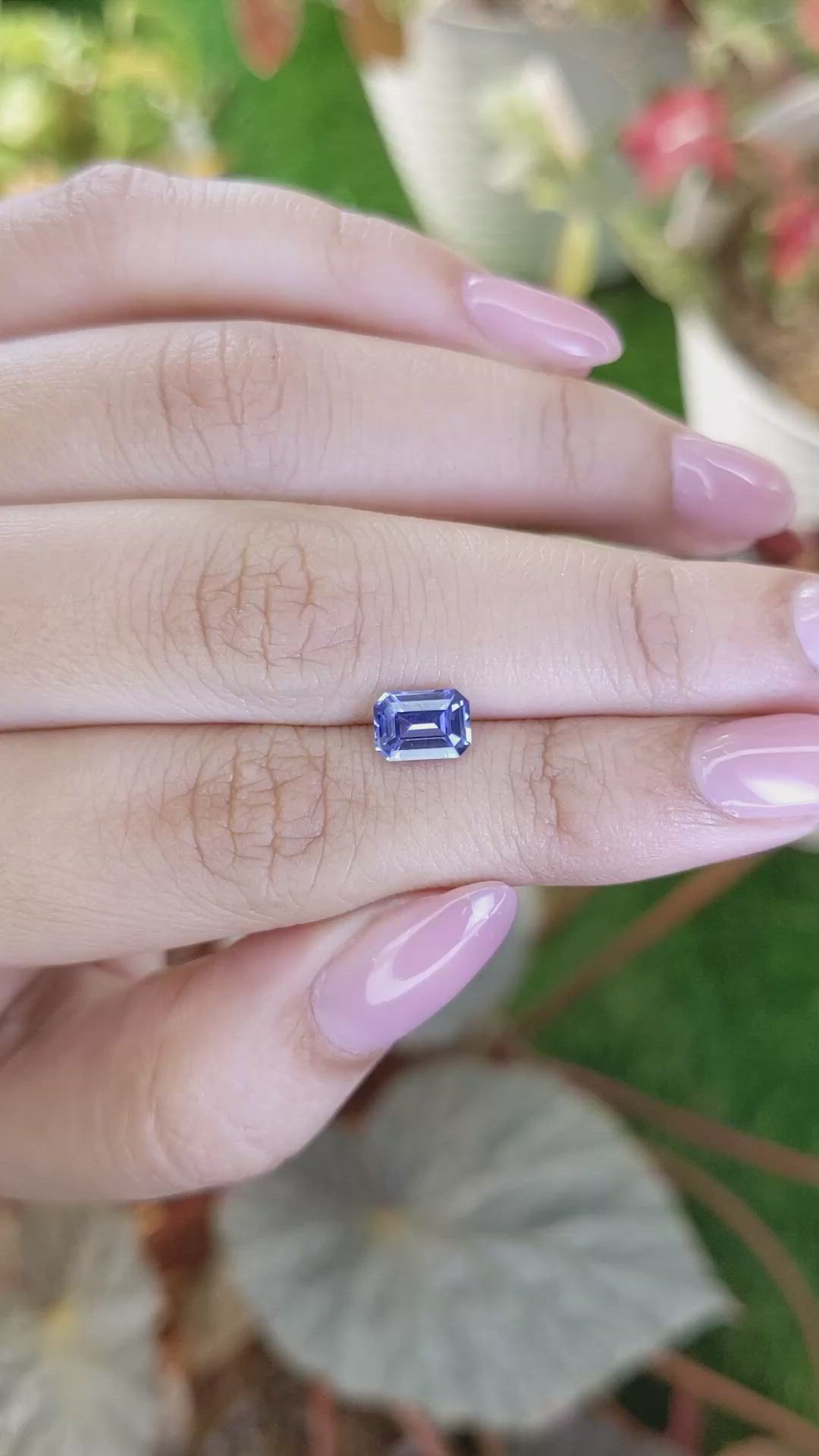 1.30 Ct. Blue Sapphire from Ceylon (Sri Lanka) Size Video