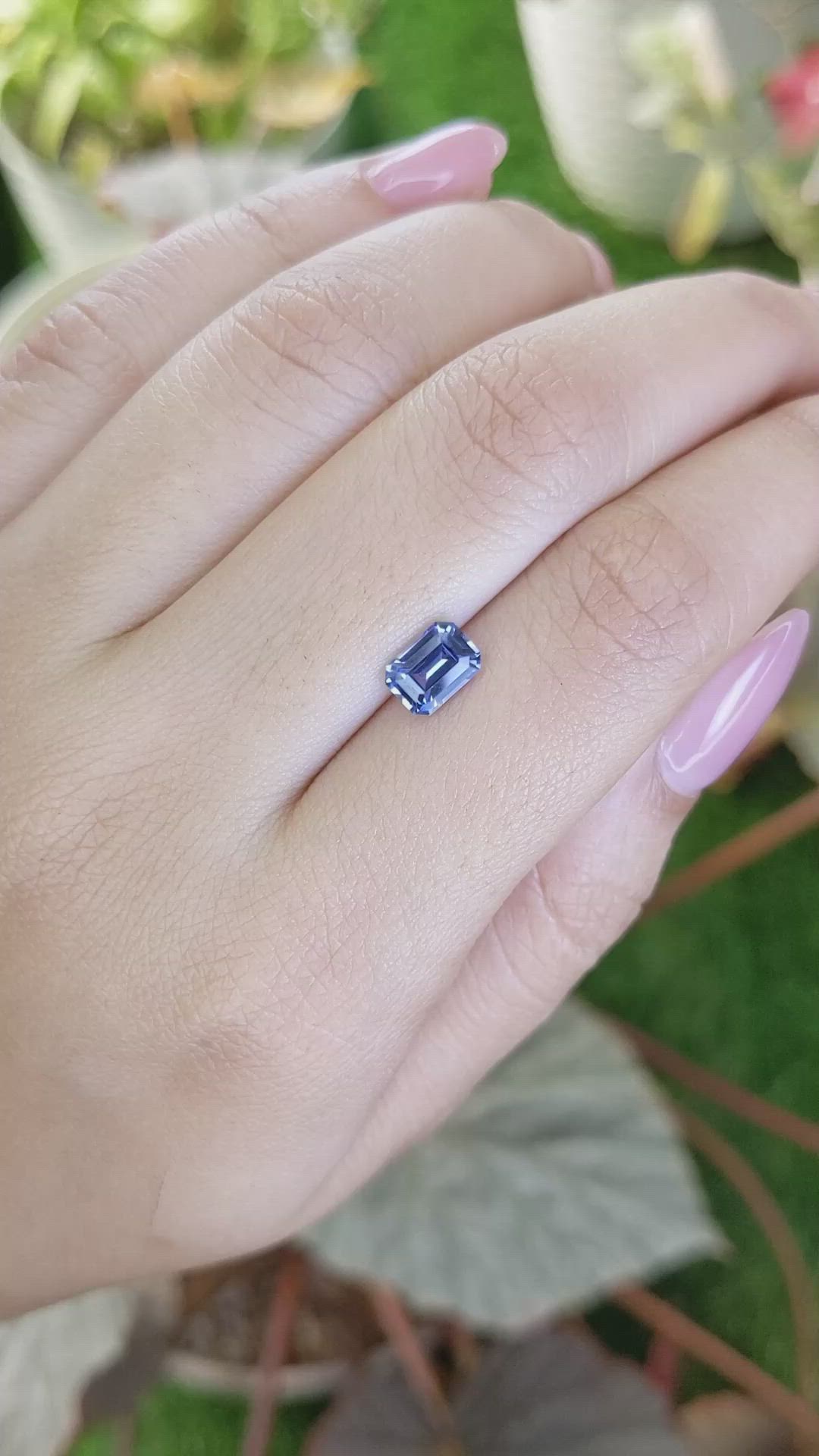 1.30 Ct. Blue Sapphire from Ceylon (Sri Lanka) Size Video