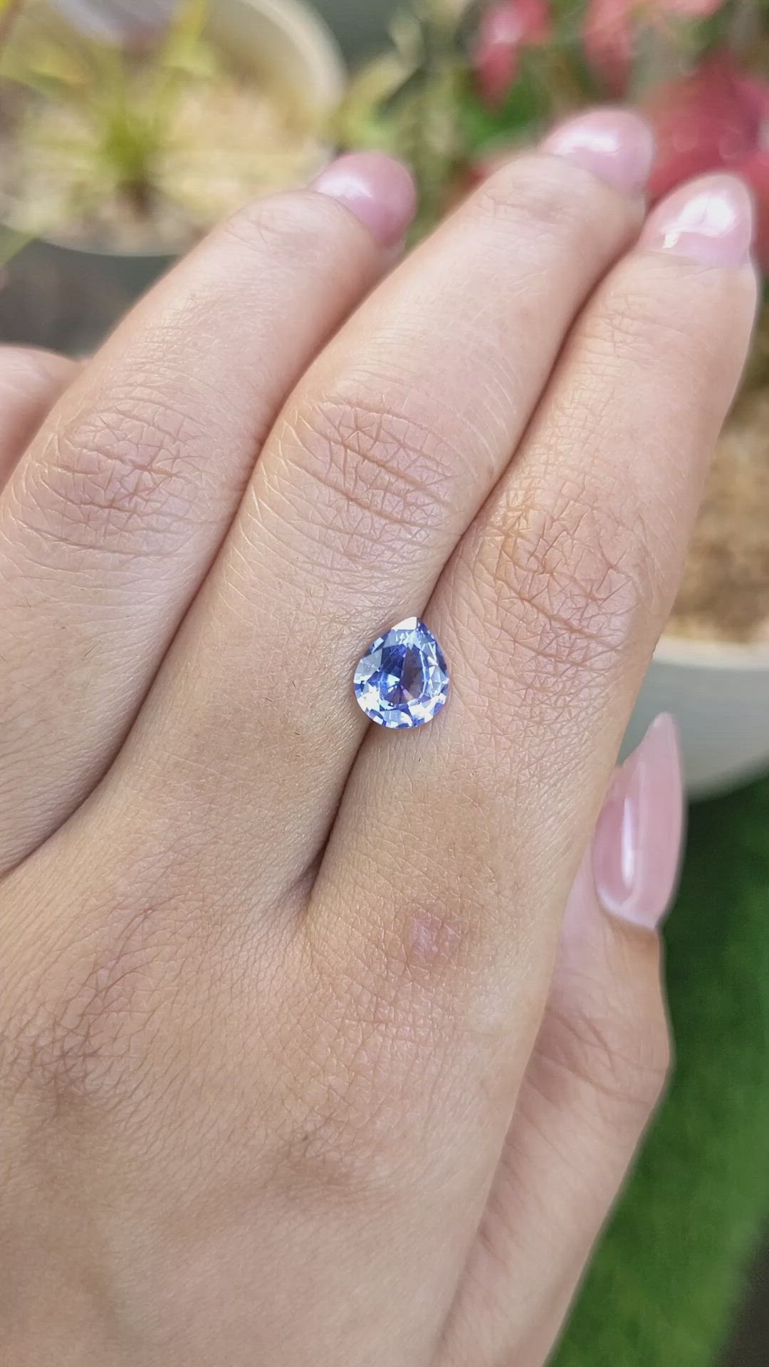 1.46 Ct. Blue Sapphire from Ceylon (Sri Lanka) Size Video