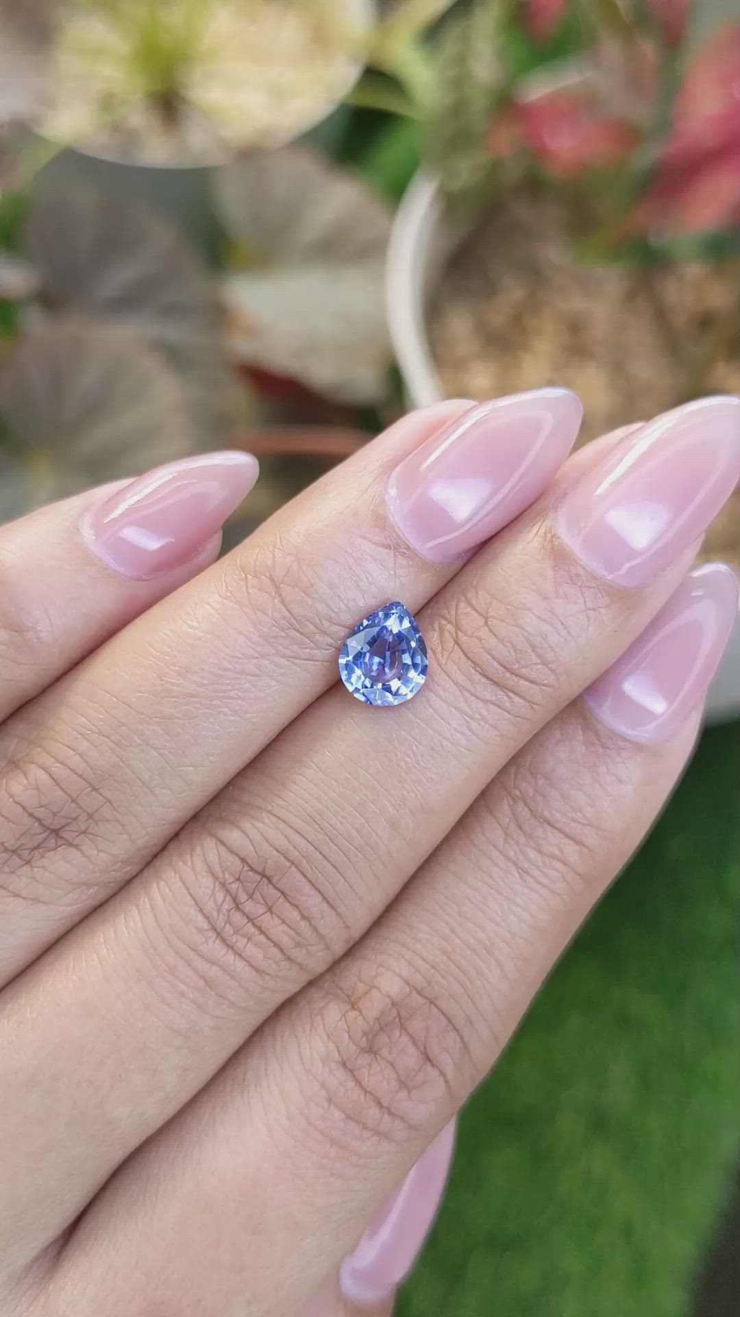 1.46 Ct. Blue Sapphire from Ceylon (Sri Lanka) Size Video